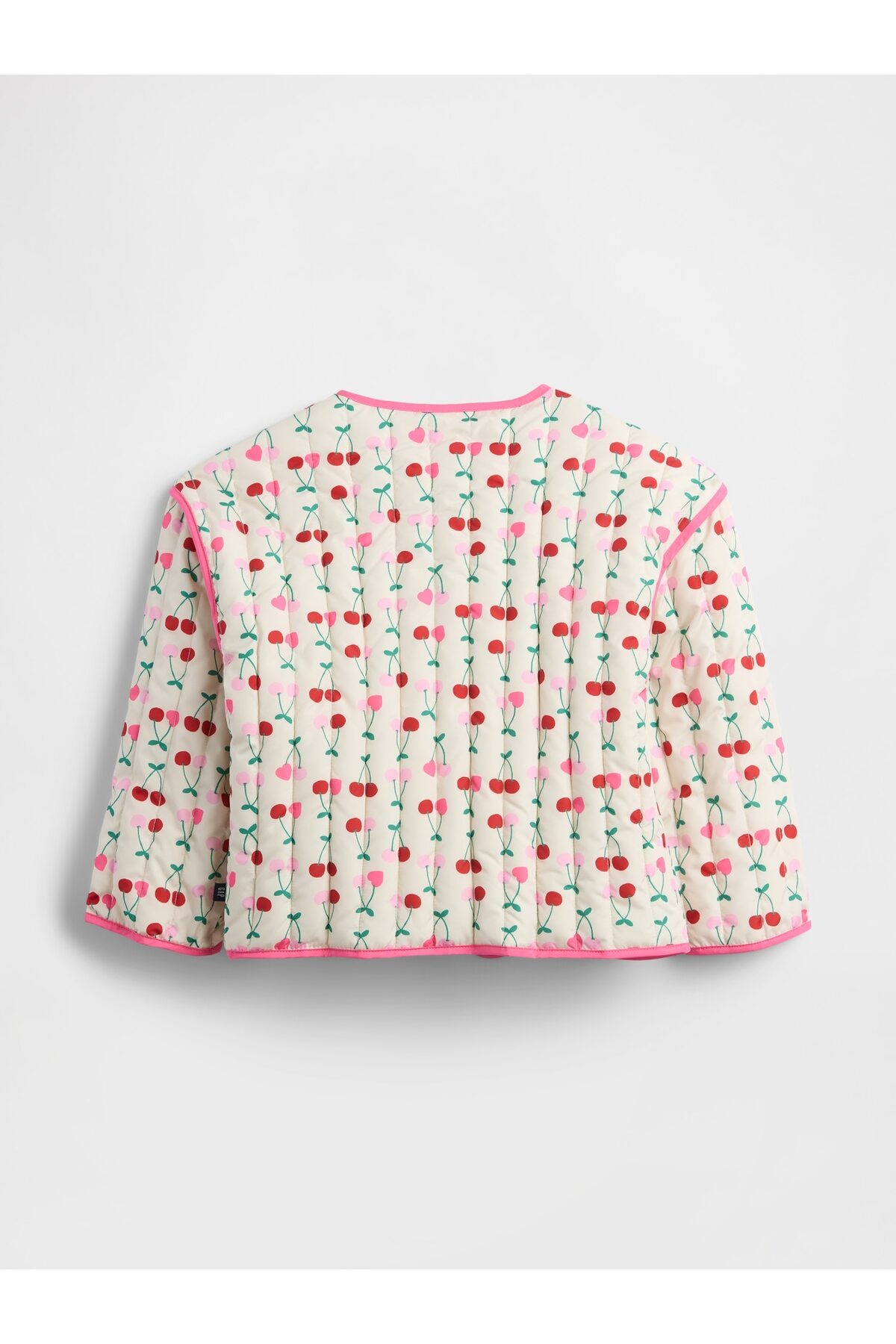 GAP Kız Bebek Kırık Beyaz Desenli Quilted Ceket fotoğrafı 3 (önizleme)