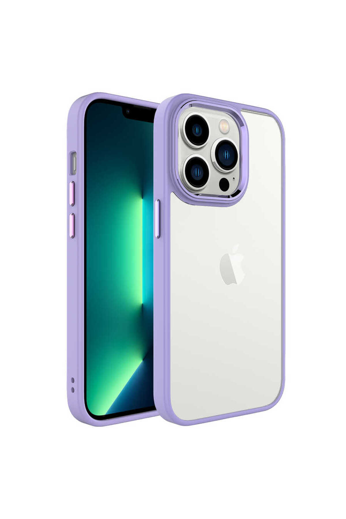 iPhone 14 Pro Max Uyumlu ANKY Krom Kılıf-Lila