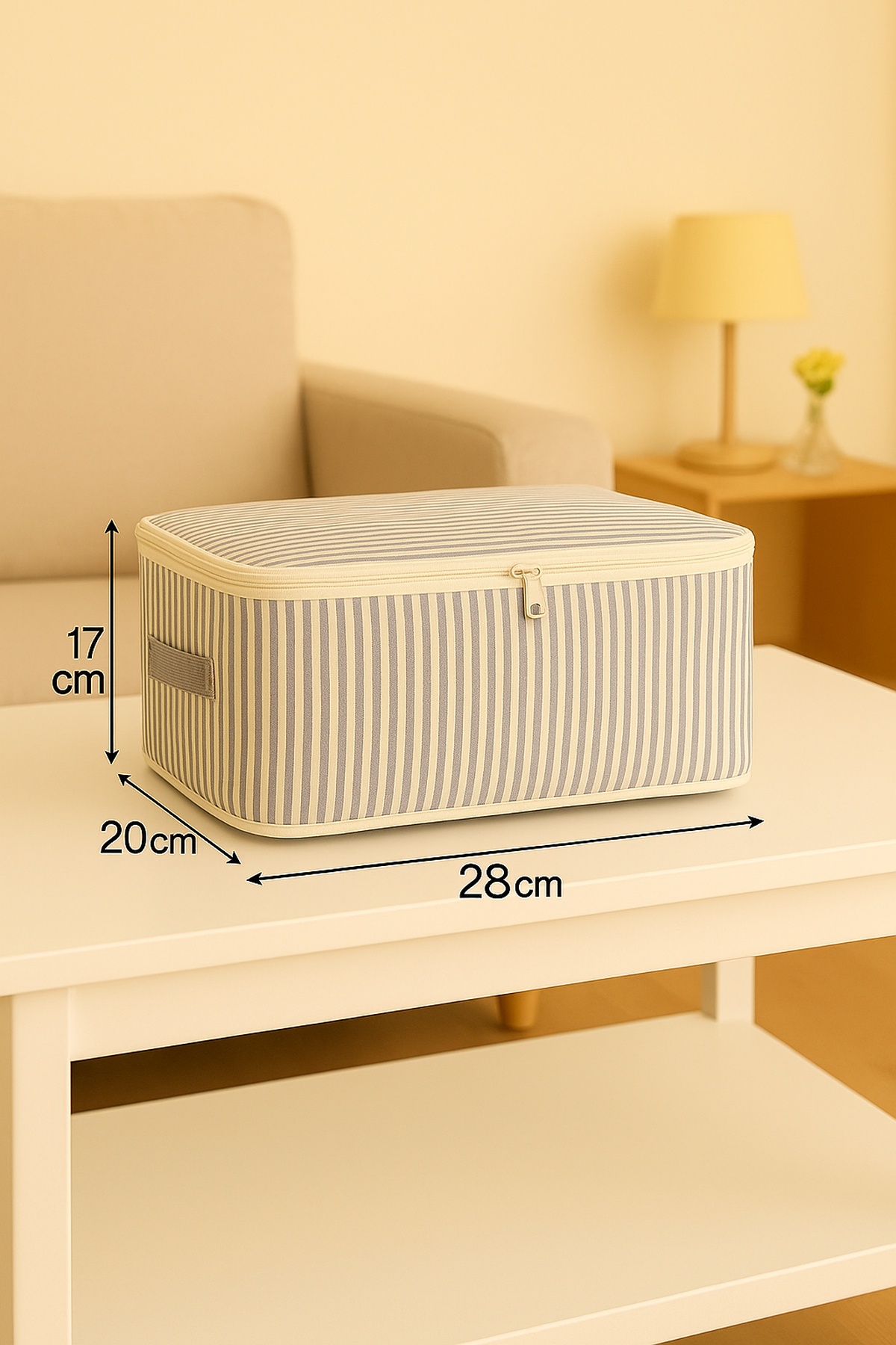 Spartek home textile 6 Parça çizgili desenli - Doğum/Hastane Çıkış Çantası - çizgili desenli fotoğrafı 3 (önizleme)