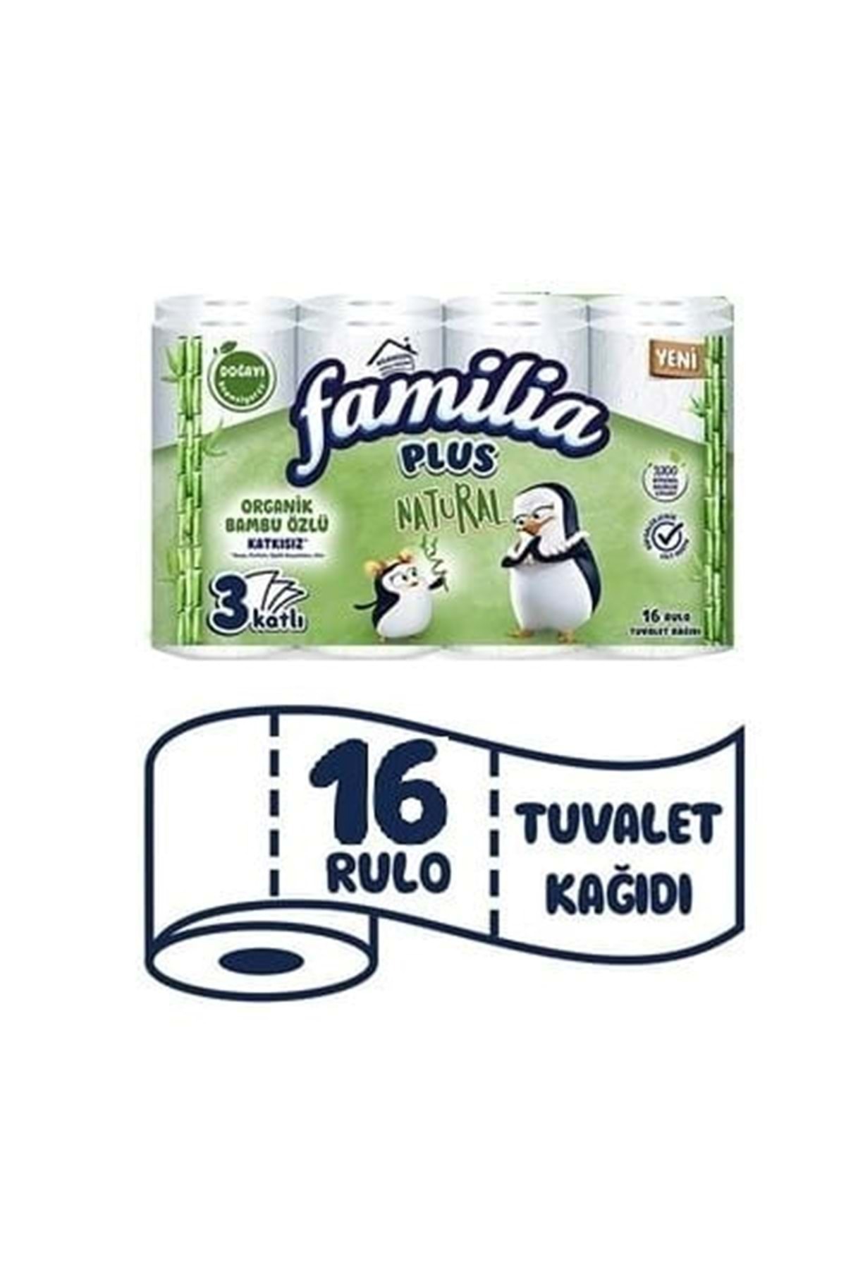 Familia Plus Natural 16'lı Tuvalet Kağıdı