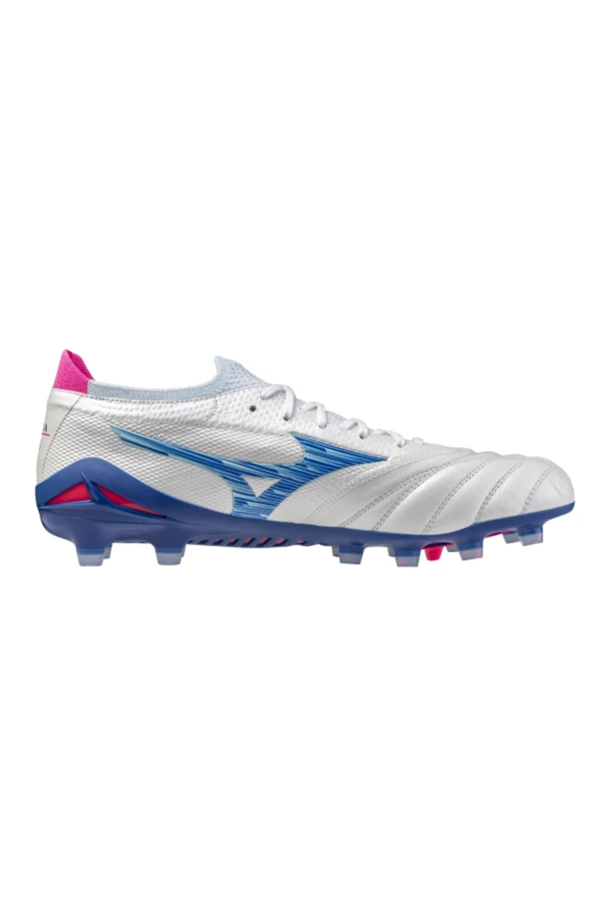 Mizuno Morelia Neo 4 Beta Japan Erkek Krampon Beyaz / Mavi