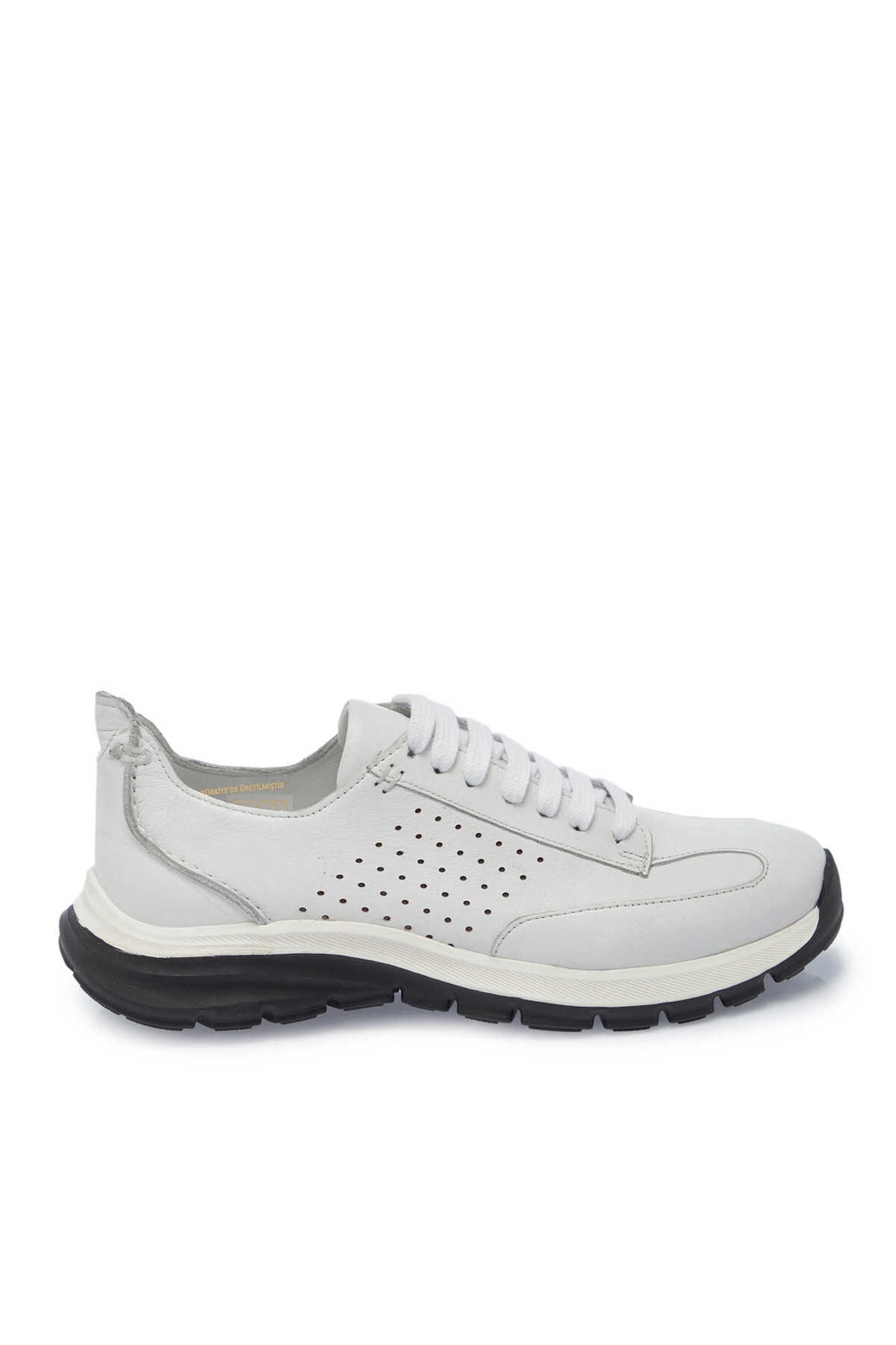 Tergan  Beyaz Hakiki Deri Erkek Sneaker - E25S1AY57552-A26