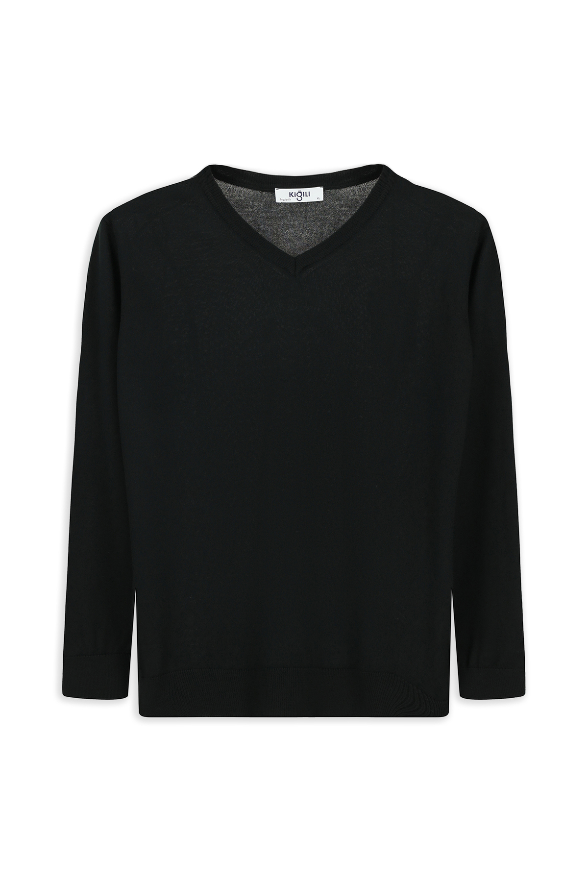 کیگیلی ژاکت بافتنی پشمی گرم یقه هفت معمولی