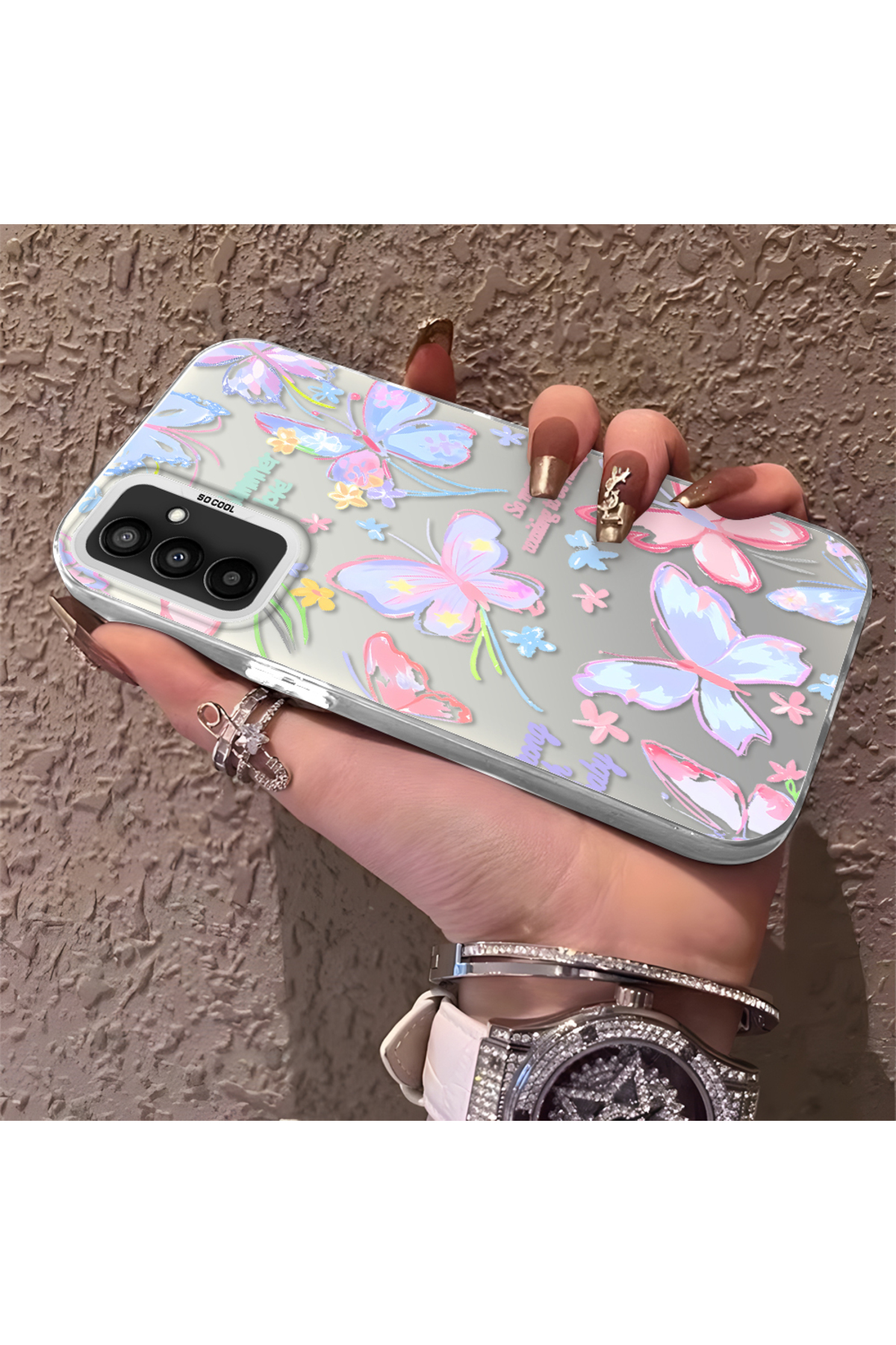 Samsung Galaxy M13/M23 Compatible Phone Case strawberry Anti-shock Camera Anti-fall