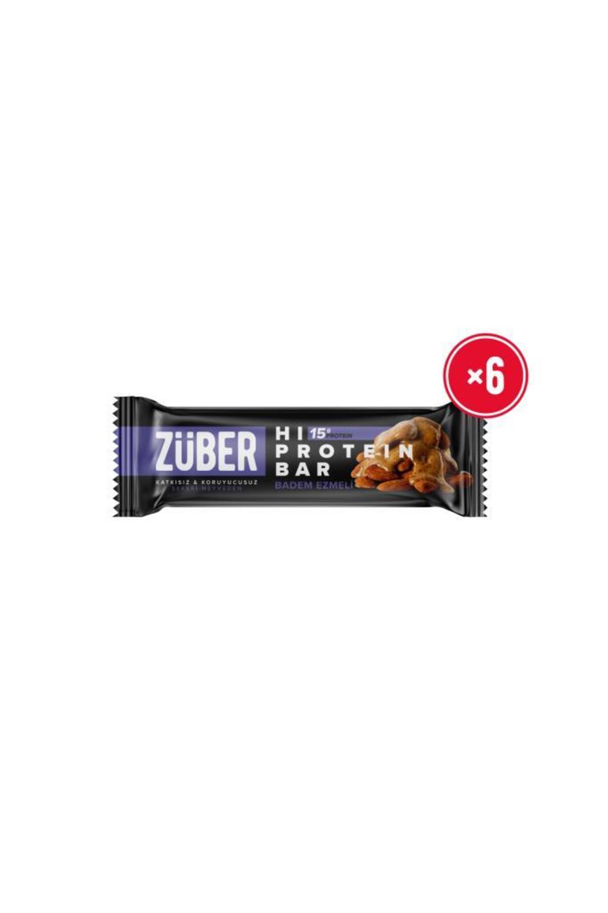 Züber Hi Protein Badem Ezmeli Yüksek Protein Bar 45g x 6 Adet (15g Protein) - Fiyatı, Yorumları