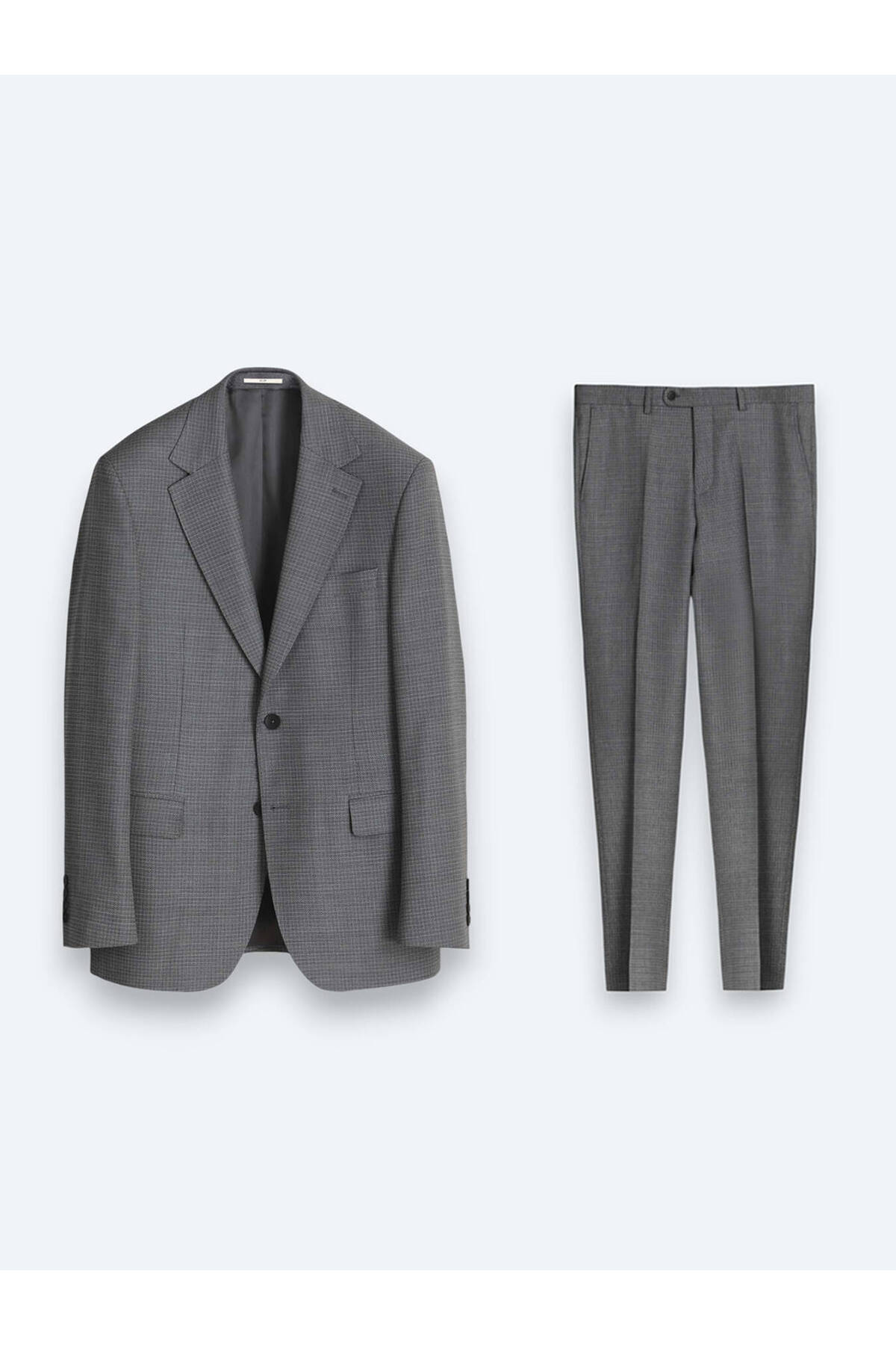 کت و شلوار پشمی ۱۰۰٪ راه راه خاکستری Kip