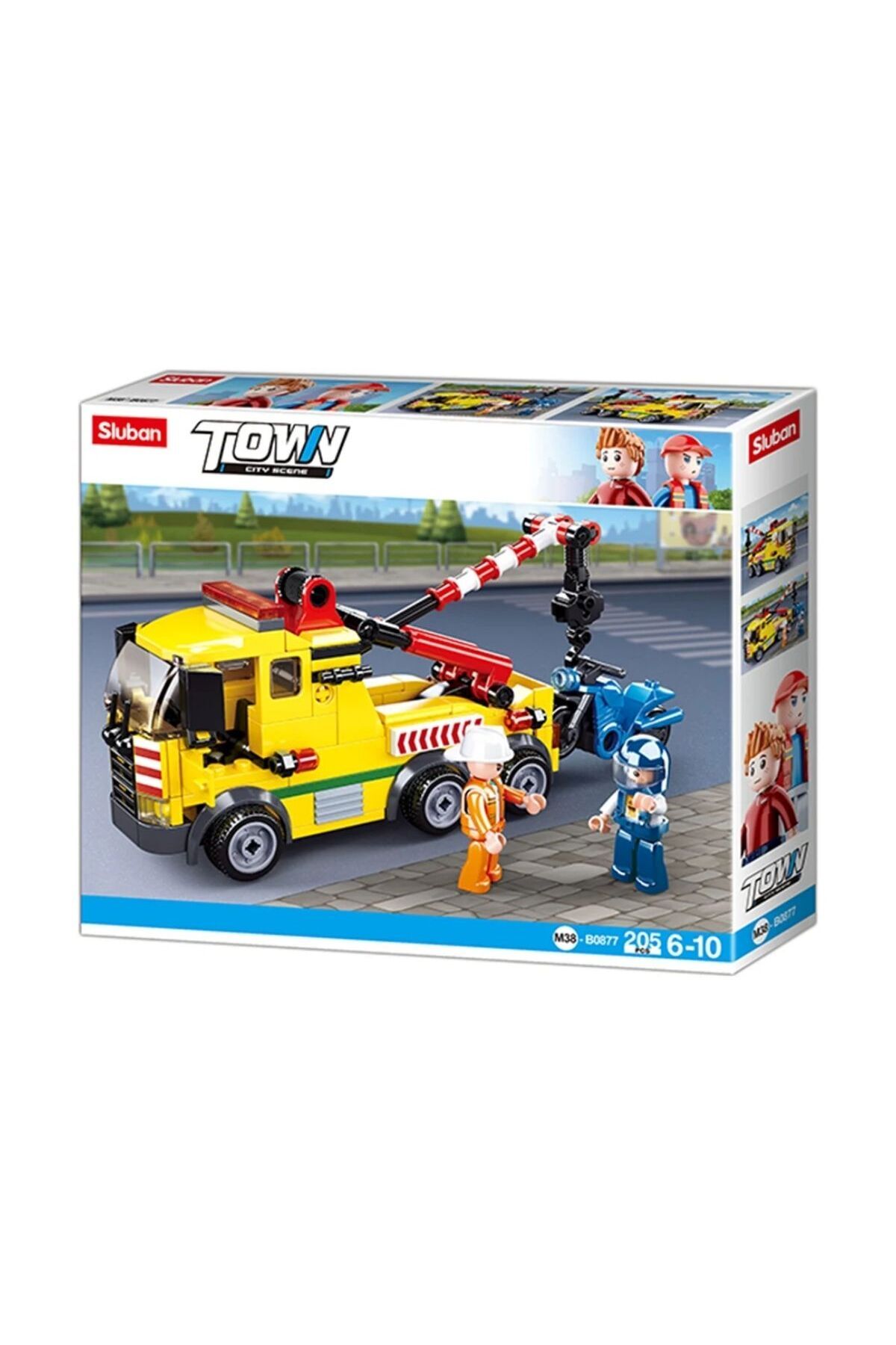 Sluban Town – Karting M38-B0899 – Set De Construction Compatible Avec Briques, Dès 3 Ans