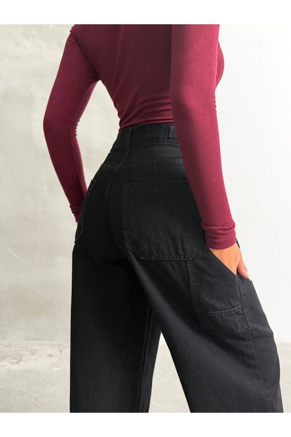 Blue Wings  YAN KEMER APOLET TOKALI BAGGY PANTOLON - Görsel 8