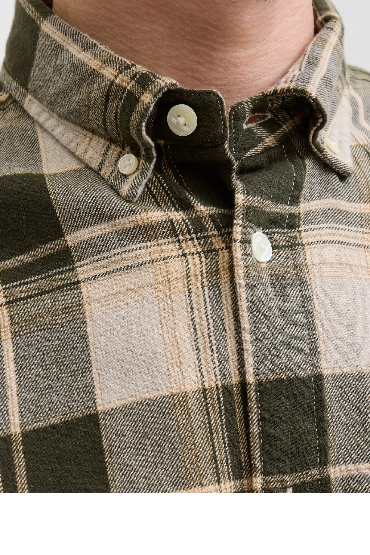 پیراهن مردانه شطرنجی آستین بلند | جک اند جونز Jack & Jones 12282354 - تصویر 4