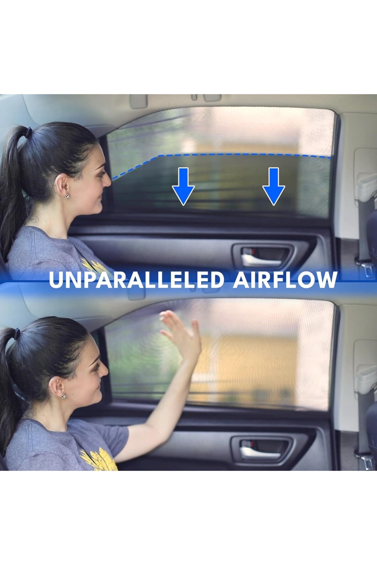 baffhome Araç Yan Cam Güneşlik Anne Bebek Emzirme Araba Kapı Camı Perdesi Çocuk Koruyucu Oto Sineklik Örtüsü fotoğrafı 5 (önizleme)