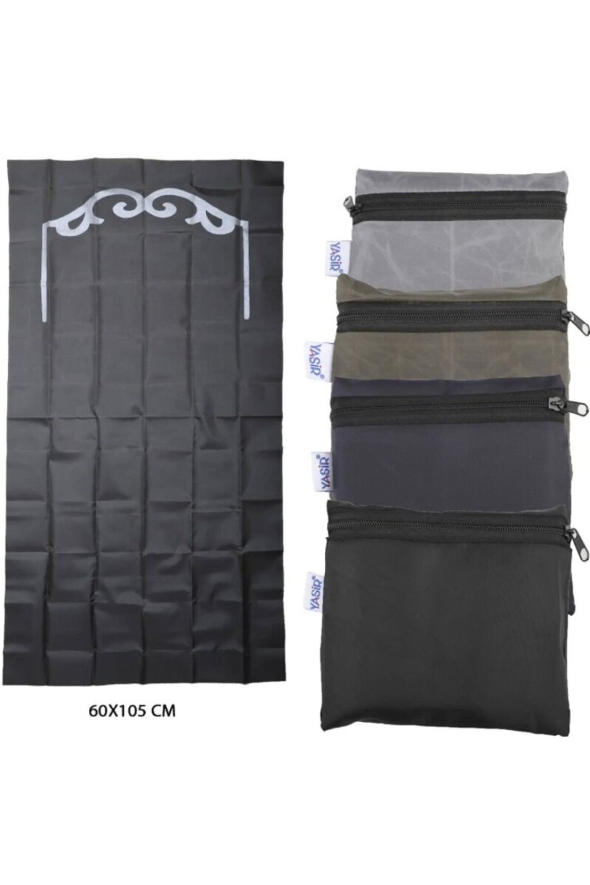 Practical Pocket Prayer Sheet with Zipper Cover..Non-Slip and Waterproof 1st Quality Pocket Prayer Sheet.60x105 Cm