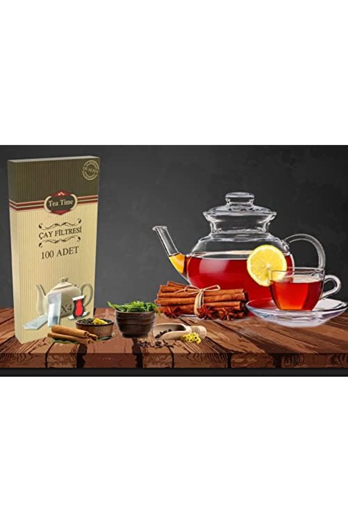 BRF BFSX Doğadan İlaç Tea Time Çay Kahve Filtresi Kağıt Filtre L Büyük Boy (100'lü Çay Filtresi poş