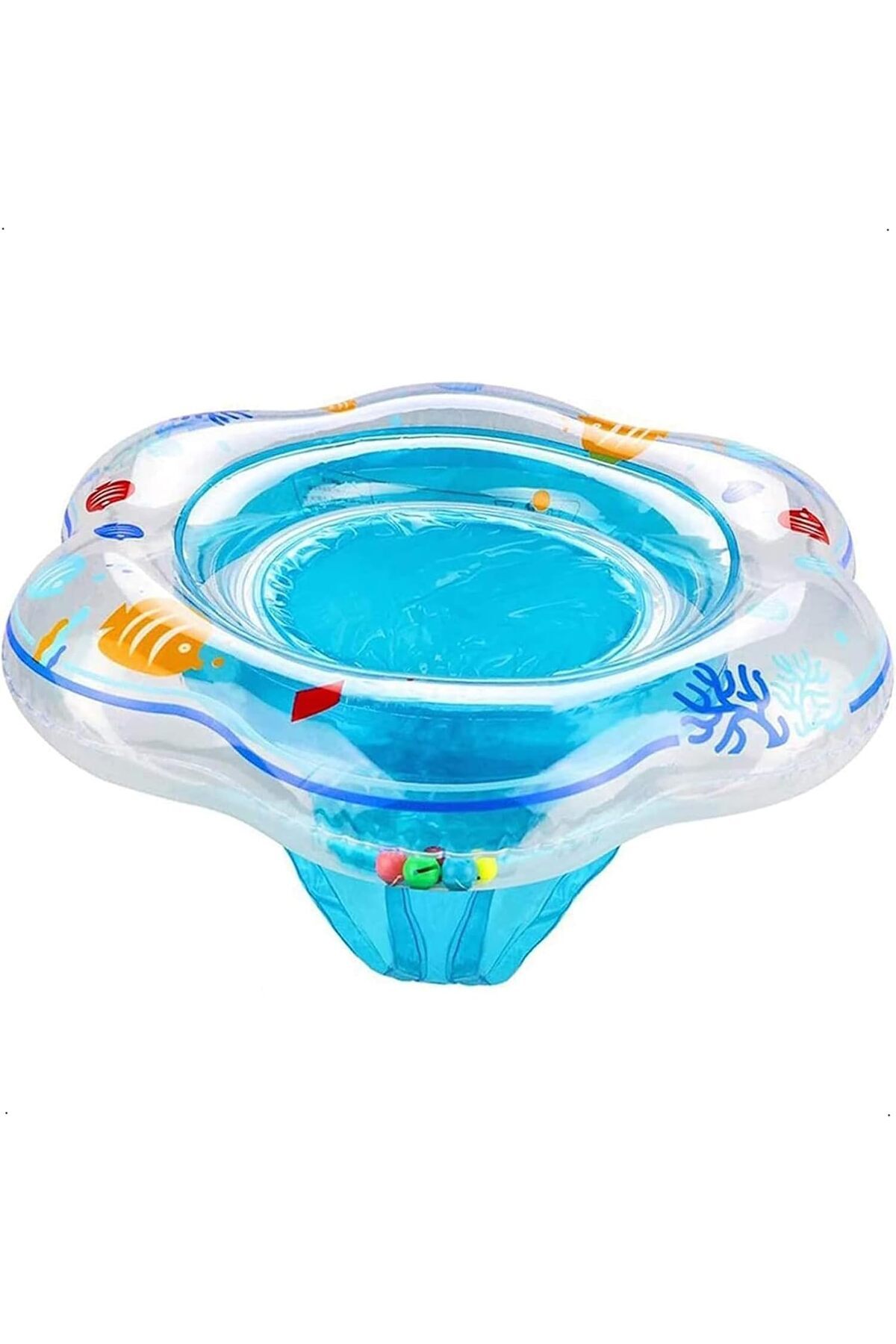 BRF BFSX Bebek Havuzu Şamandırası, Güvenlik Koltuğu ile Bebek Yüzme Simidi, Çift Hava Yastıklı PVC Şişme