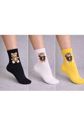 Calzealp 3 adet parfümlü soket çorap