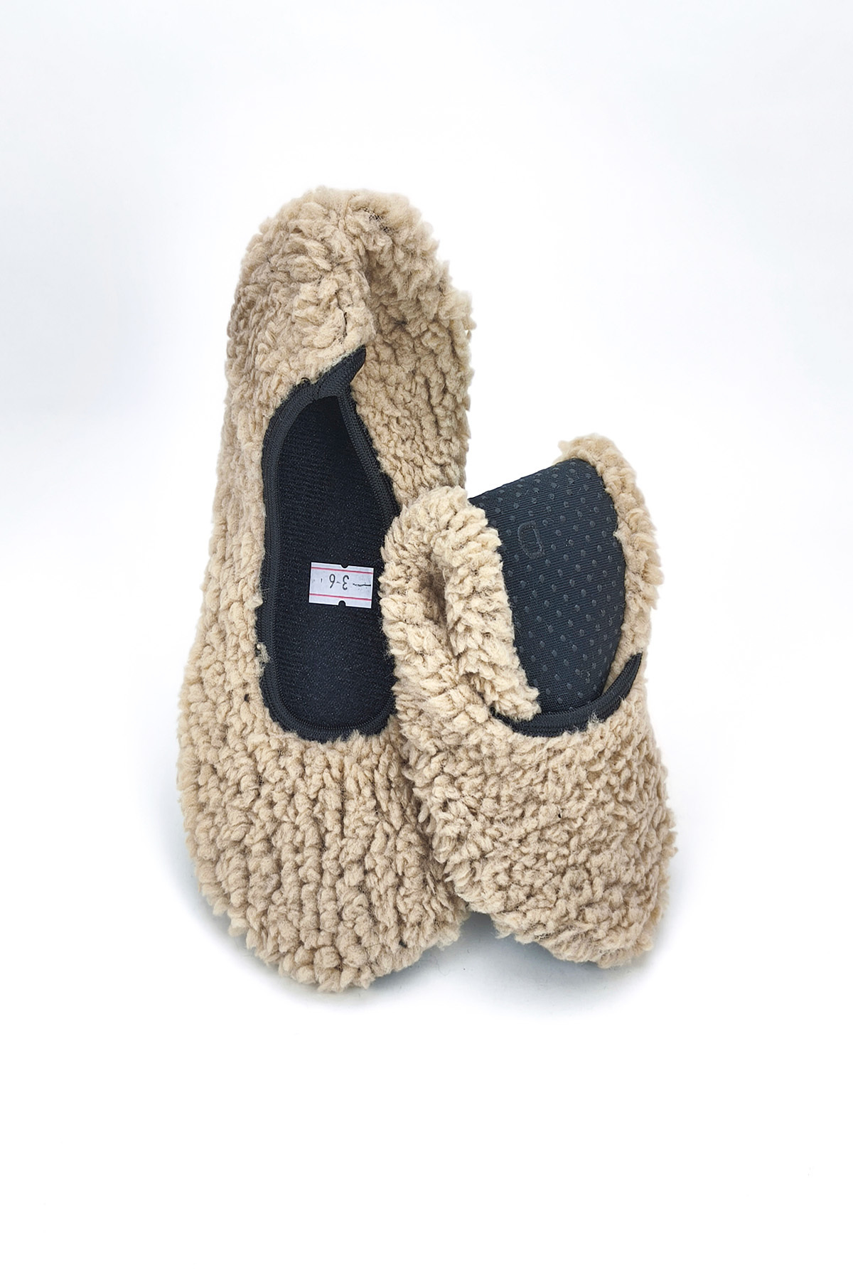 CEYDA SHOES Peluş Ev,hac,Umre Babeti,Çeyiz,Hediye, Günlük ,Tüylü Babet, Panduf, Patik, Gösteri Pisi Pisi görsel 4