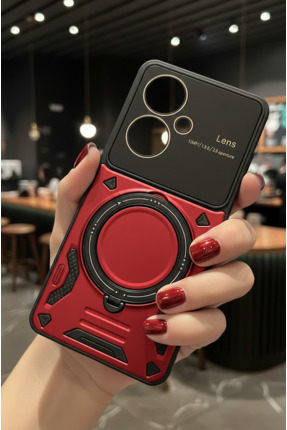 TechTrove Oppo Reno 11F Kılıf Kamera Korumalı Stand Özellikli Maksimum Darbe ...