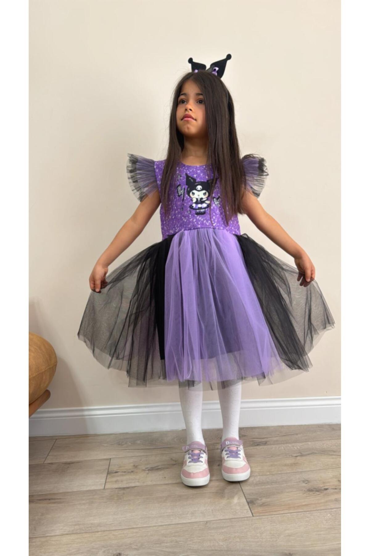 ZEYBABY kuromi elbise ve tacı doğum günü ve party elbisesi