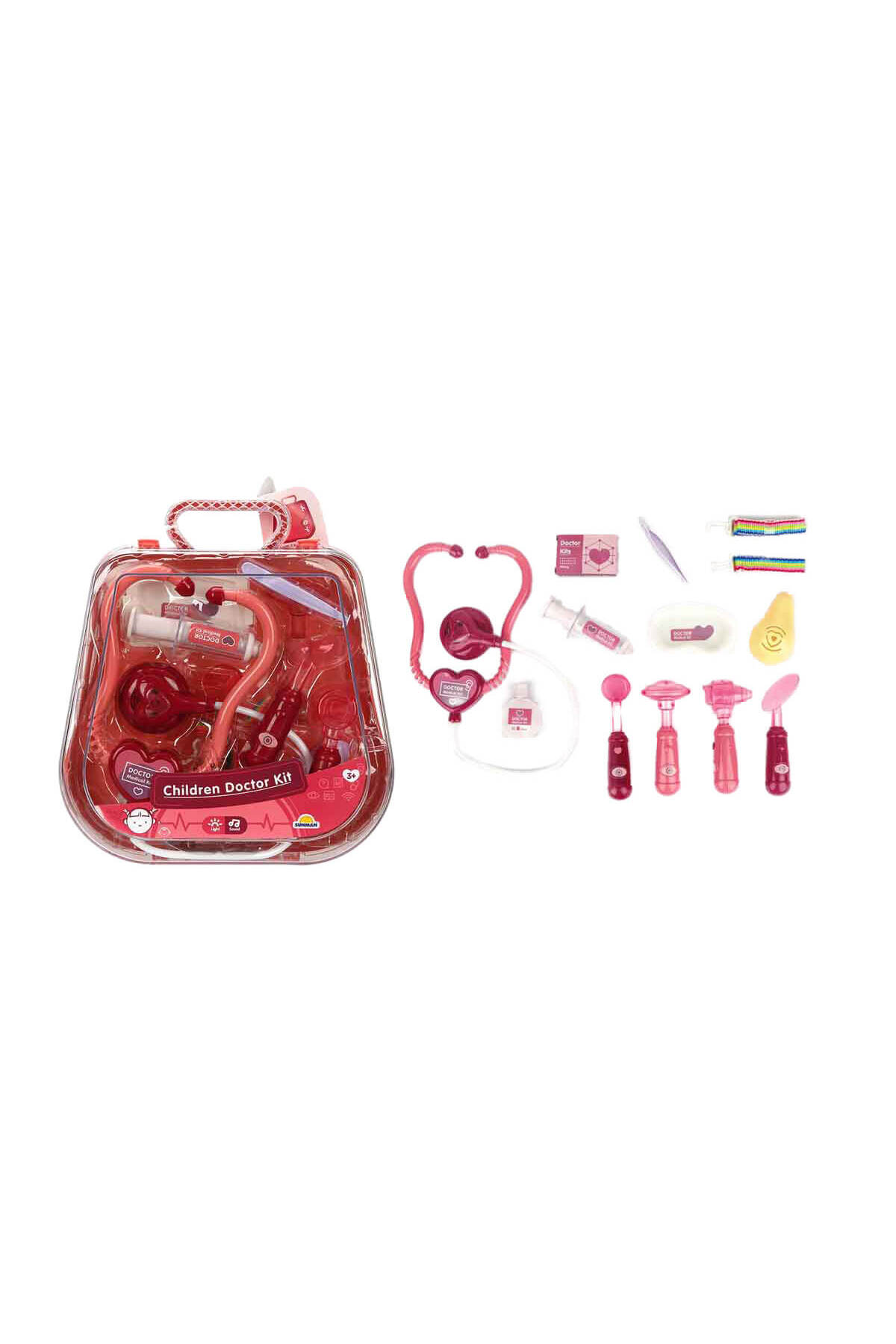 【てんちょーさん用】SURGEON 129, 133, 153, 154 セット Sunman Oyuncak Doktor Set Çantalı Ses/Işık 36 Parça (Karışık Renk
