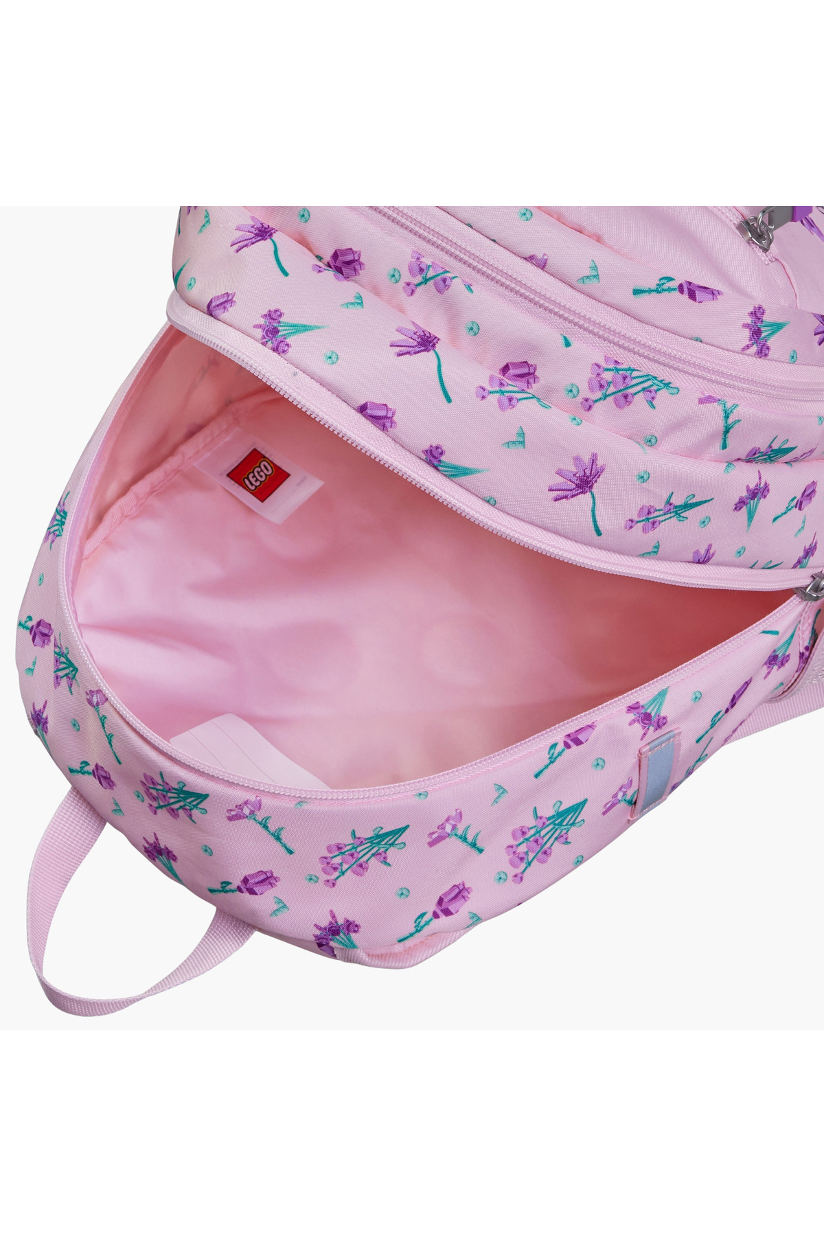 کولهپشتی طرح گلدار با بندهای قابل تنظیم و زیپ - ۴۴×۳۴×۲۸ سانتیمتر