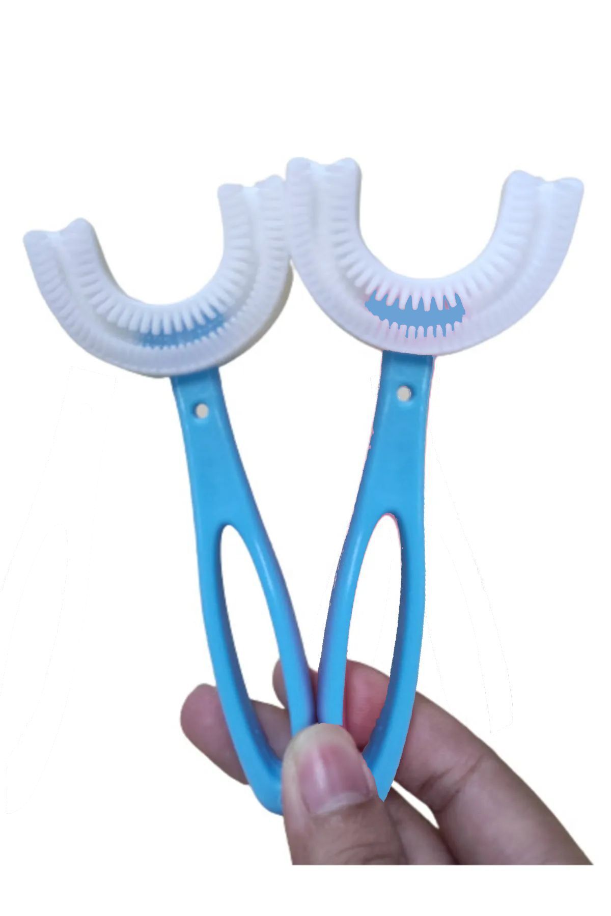 h.t sağlık 2 Adet - 6-12 Yaş Çocuklar için 360 derece Manuel Diş Fırçası fotoğrafı 5 (önizleme)