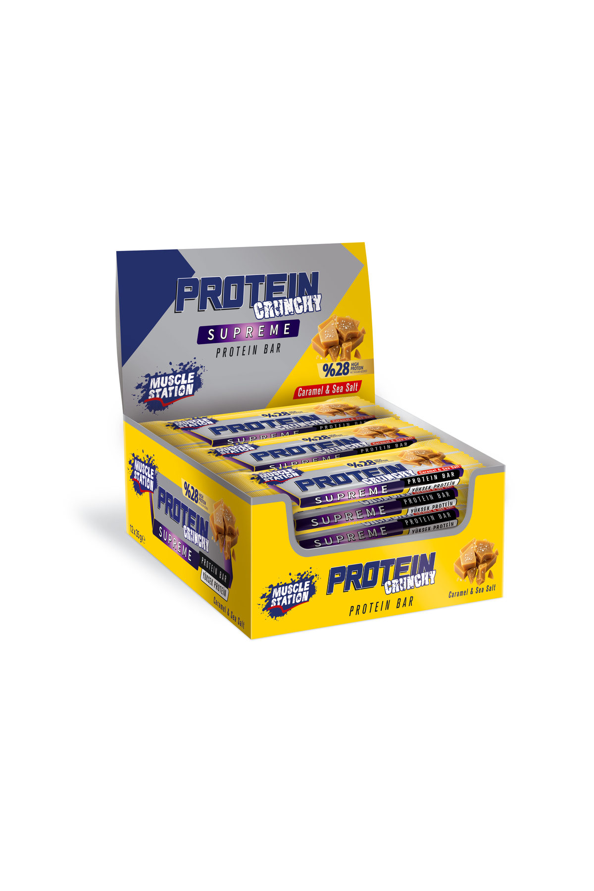 Muscle Station Musclestation Supreme Crunch Salted Caramel 12li kutu - Fiyatı, Yorumları