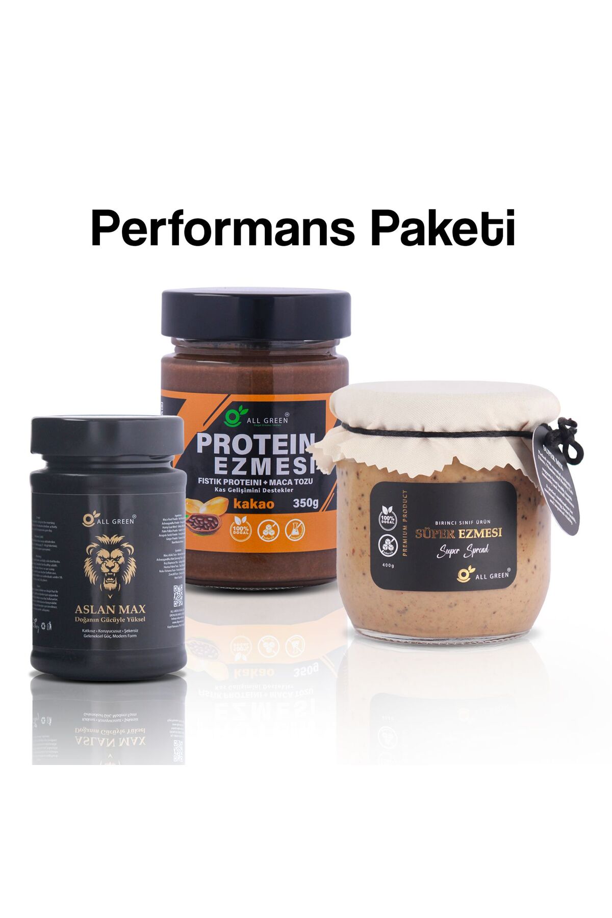Allgreen PAKETİ (Erkekler için): Süper Ezme 400g + ASLAN MAX 250g ...