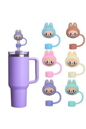 Besify Quencher Labubu Pipet Tıpası 10MM Pipet Tıpası Labubu Pipet Kapağı Fig...