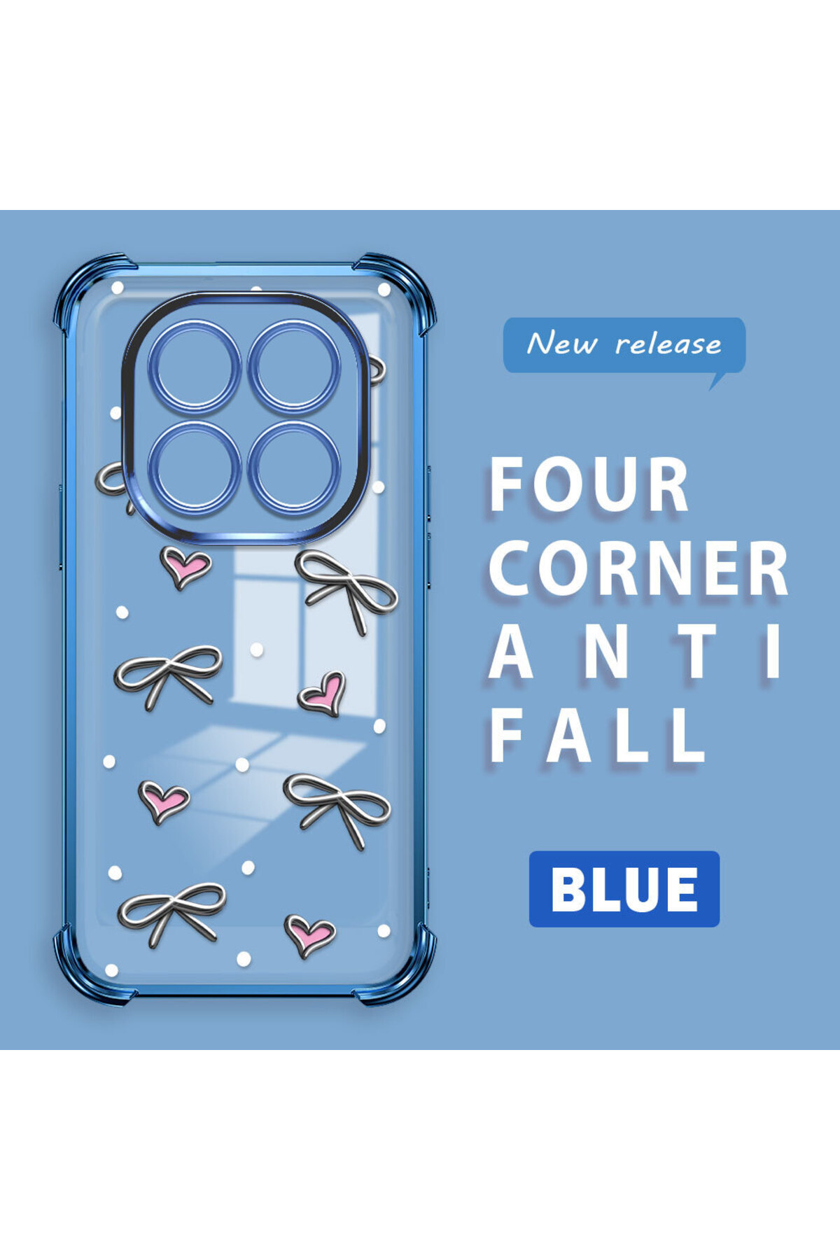 Xiaomi Redmi Note 14 Pro 4G Compatible Clear Silicone Palpitation Protective Case Heart Patterns