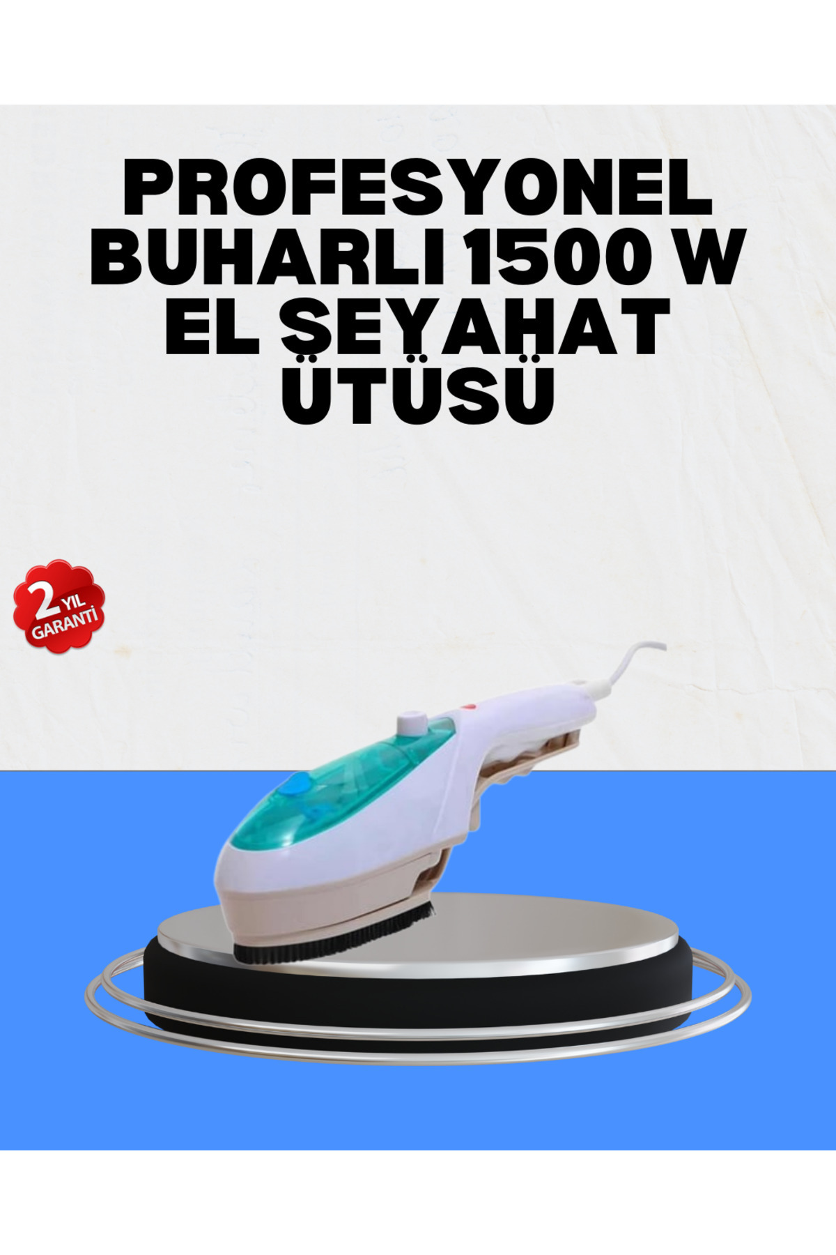 ZERO LAND 1610913751 Pratik Buharlı Seyahat Ütüsü (161309) Kırışıklık Açıcı