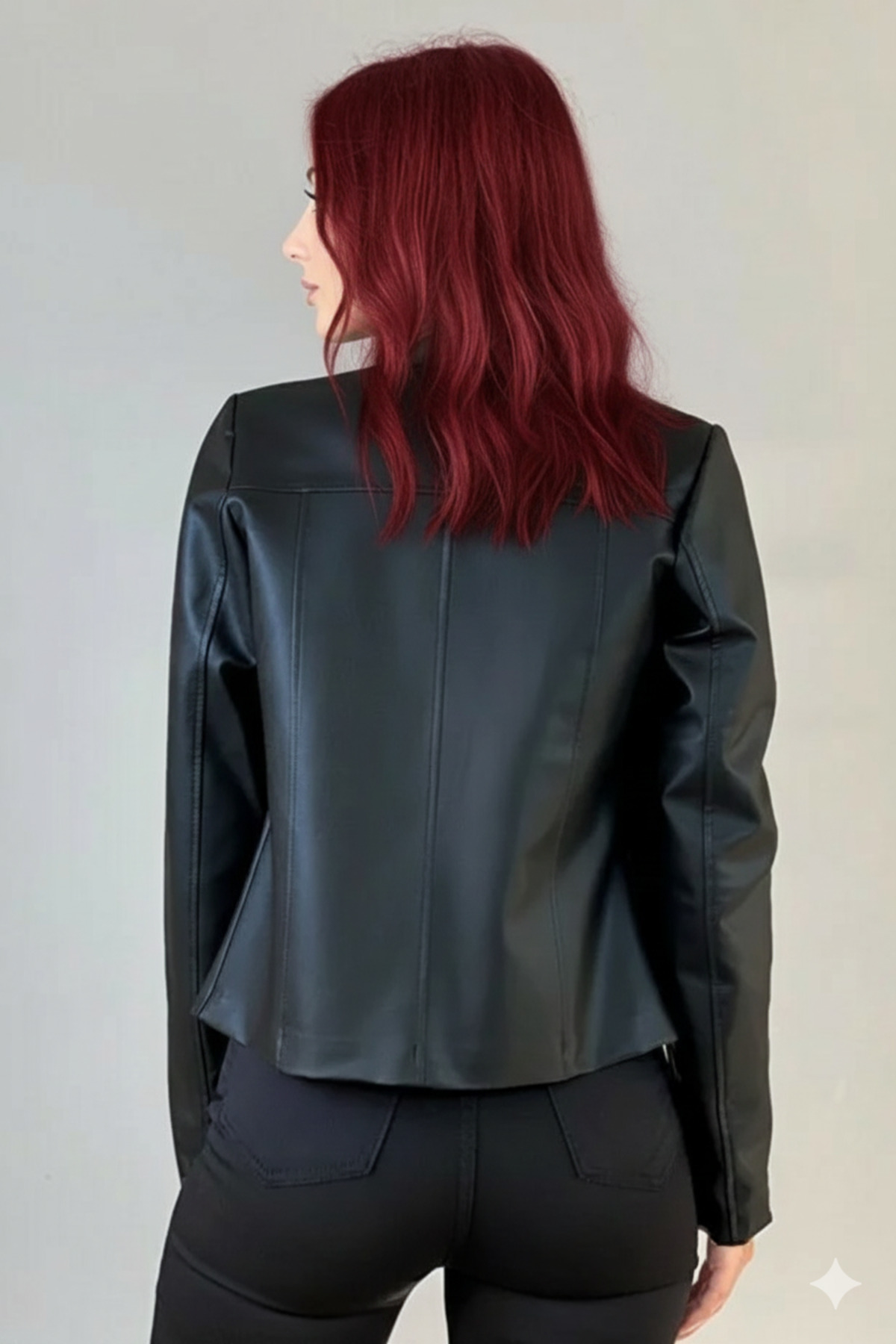 Orions Collection  Yeni Sezon Düz Deri Ceket - Görsel 3