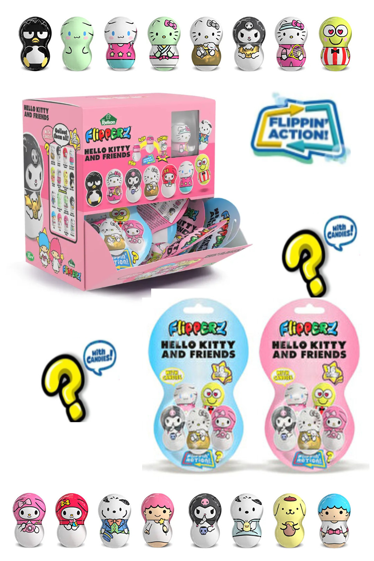 HOŞGARDENS Hello Kitty And Friends Flipperz Hacıyatmaz Oyuncak