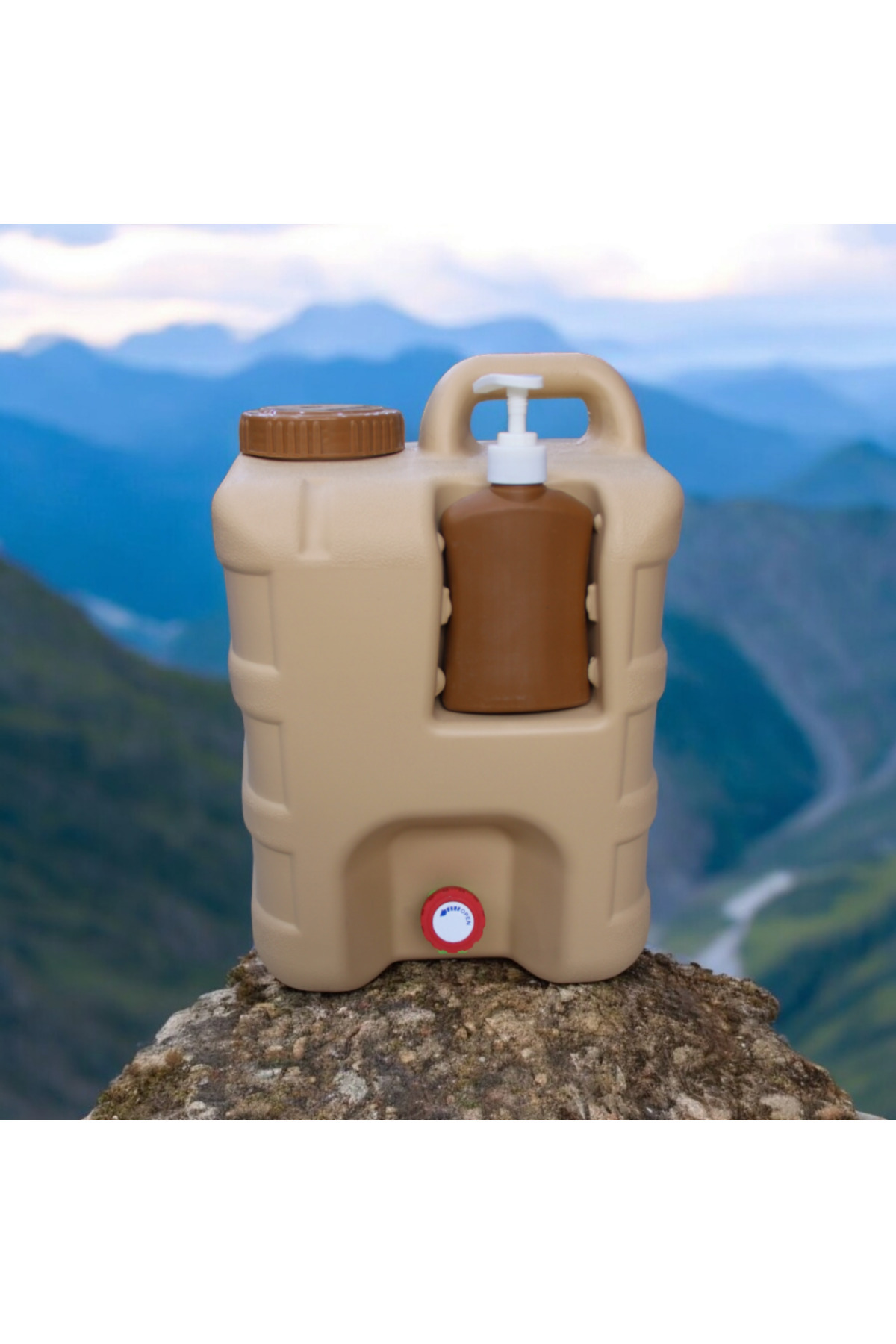 جركل ماء للرحلات مع علبة صابون سائل – 20 لتر 💧