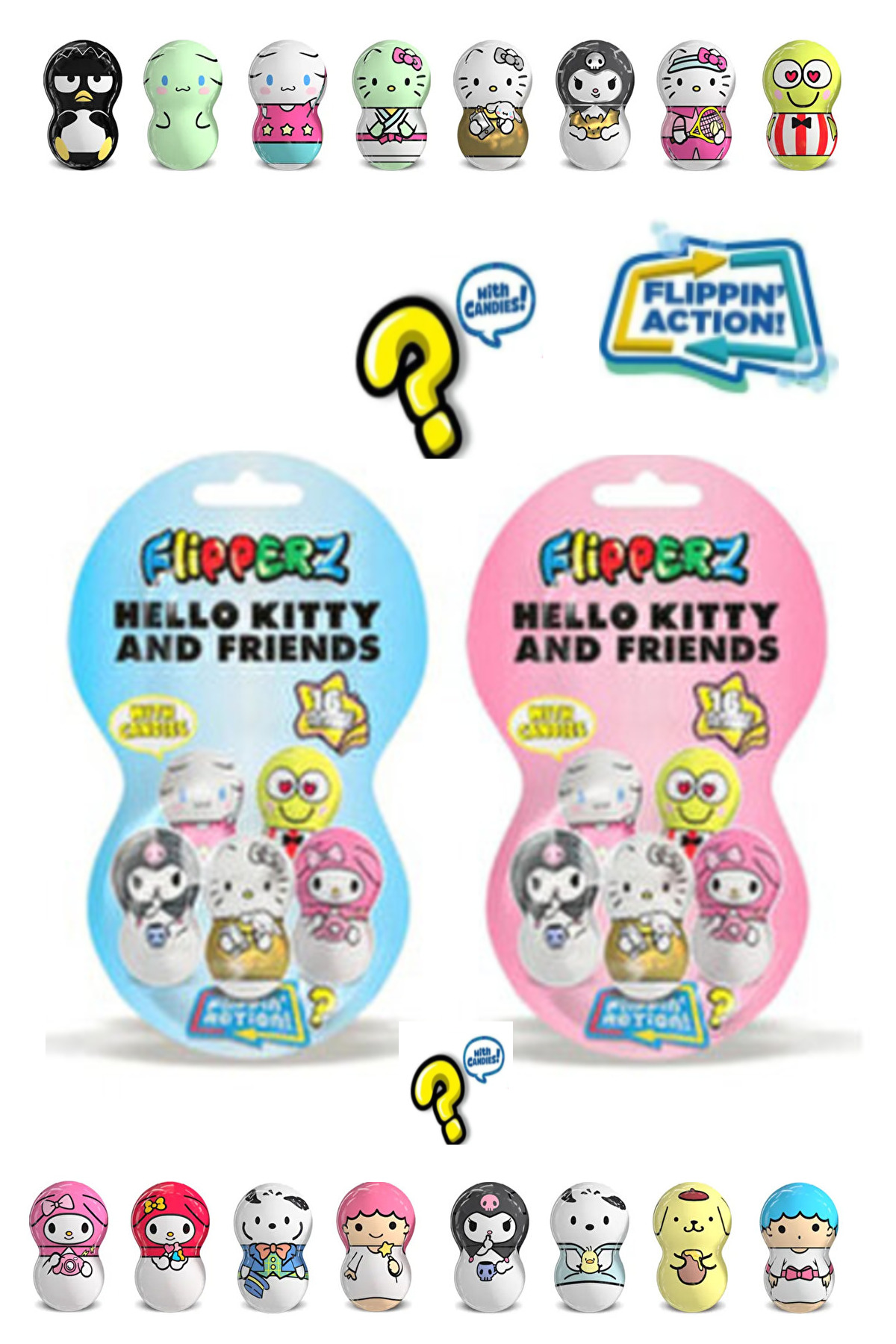 HOŞGARDENS Hello Kitty And Friends Flipperz Hacıyatmaz Oyuncak