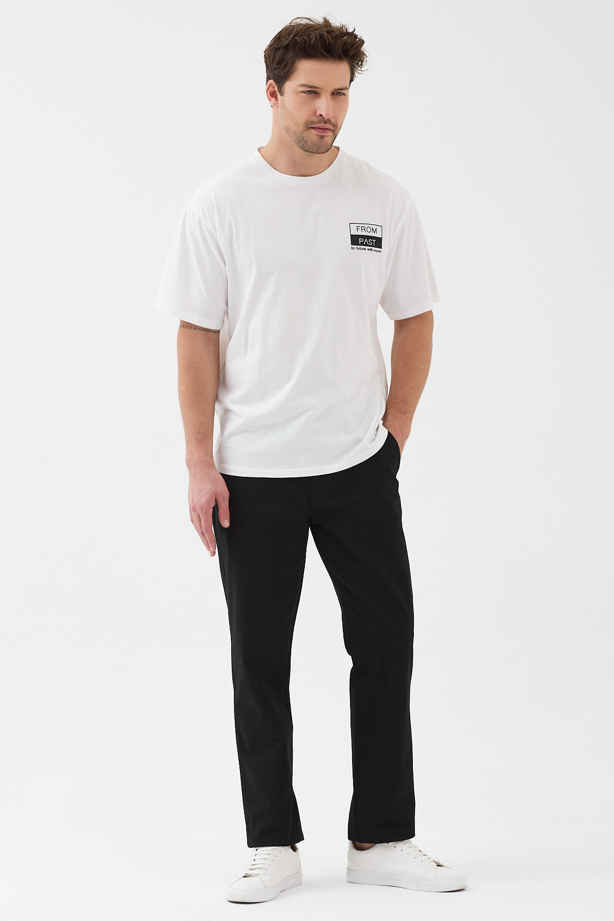 EXPIER  Erkek Gabardin Pamuklu Regular Fit Rahat Kesim Chino Pantolon ARC-002 - Görsel 5