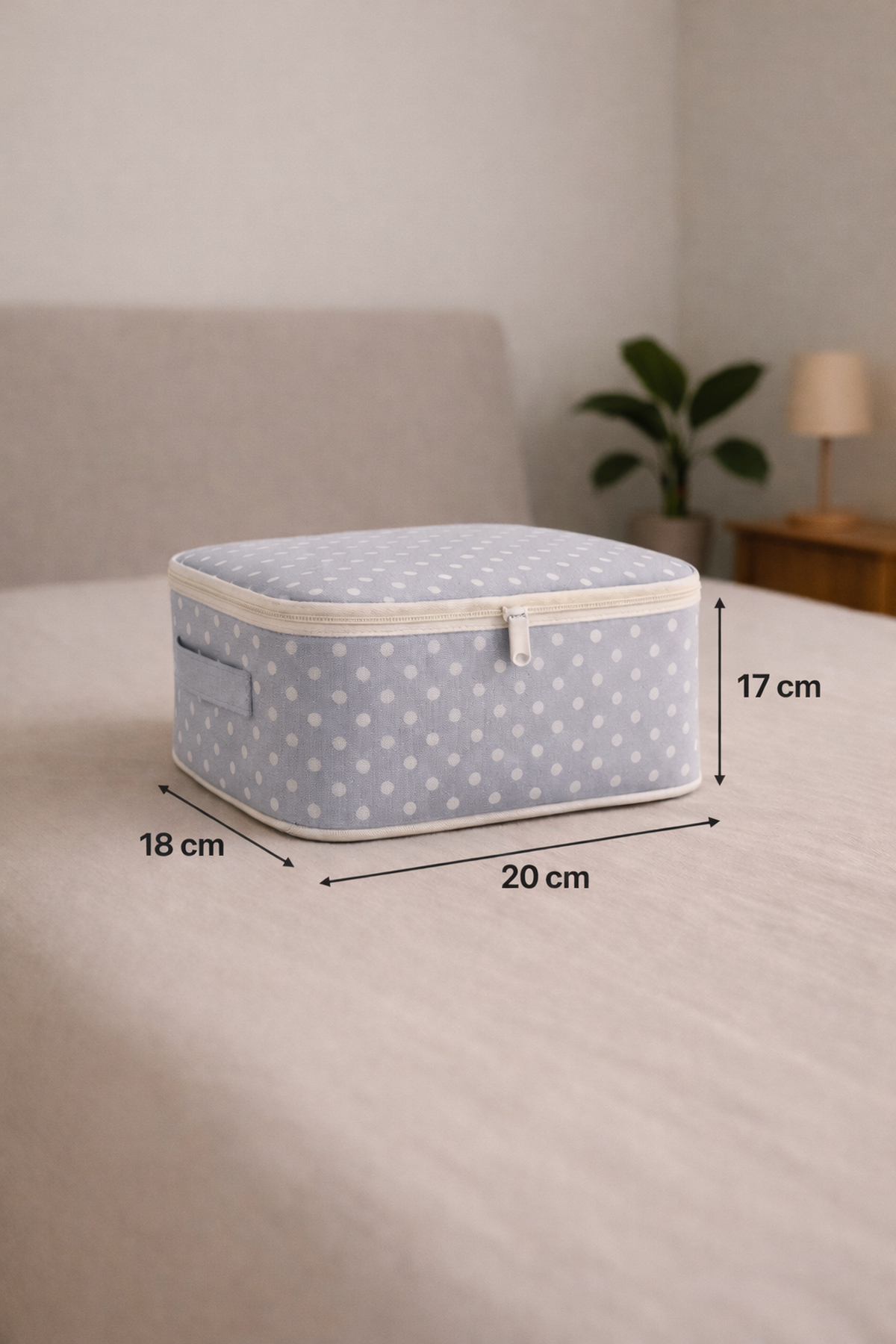 Spartek home textile 6 Parça puantiye desenli - Doğum/Hastane Çıkış Çantası - desenli bebek bakım seti fotoğrafı 4 (önizleme)