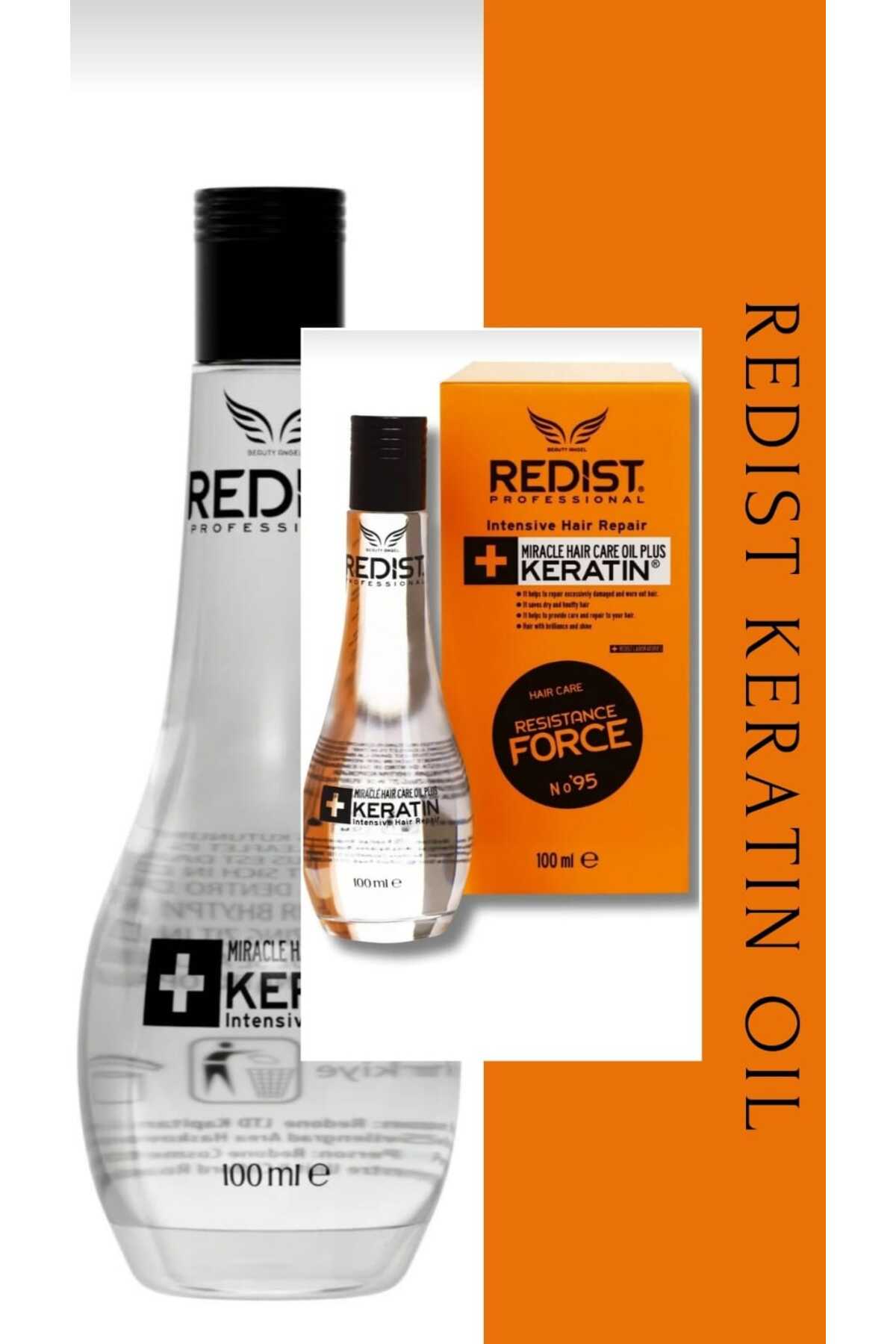 Redist Keratin Saç Bakım Yağı Cam şişe 100 ml – Doğal Onarıcı Formül ile Parlak Saçlar — krzrdst1