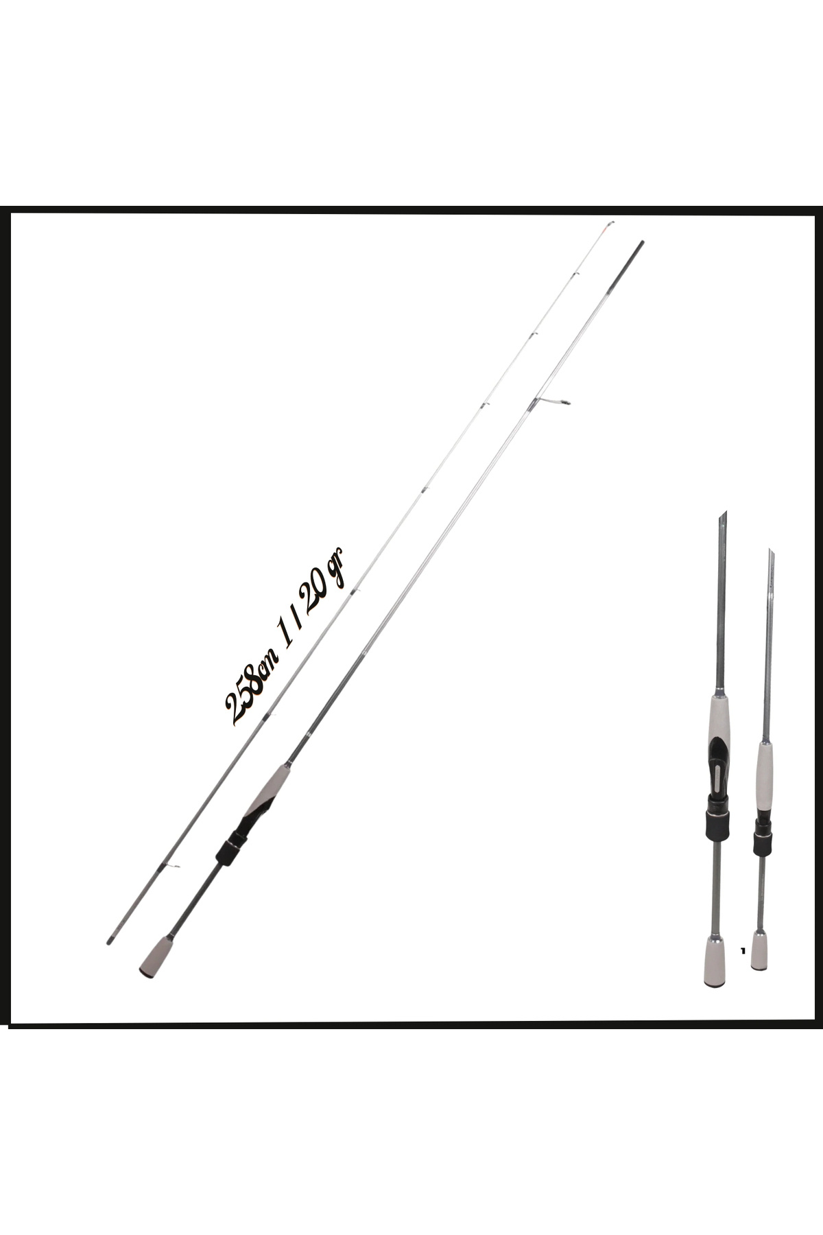 Uygunayakala Uyguna-Yakala 258cm 1 / 20 gr İki Parça LRF Olta Kamışı - Fuji Parçaları- MS.087