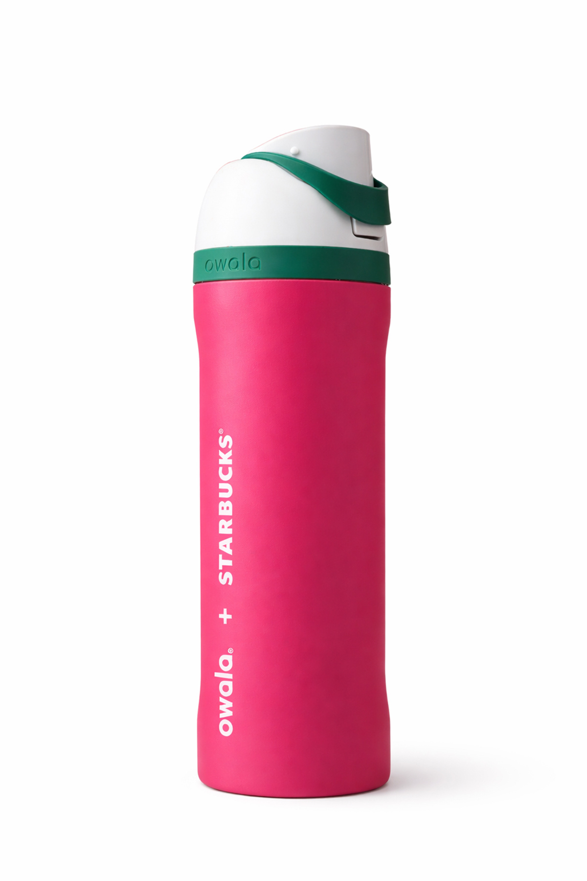 Starbucks Owala + Pink Water Bottle with Straw Thermos Feature