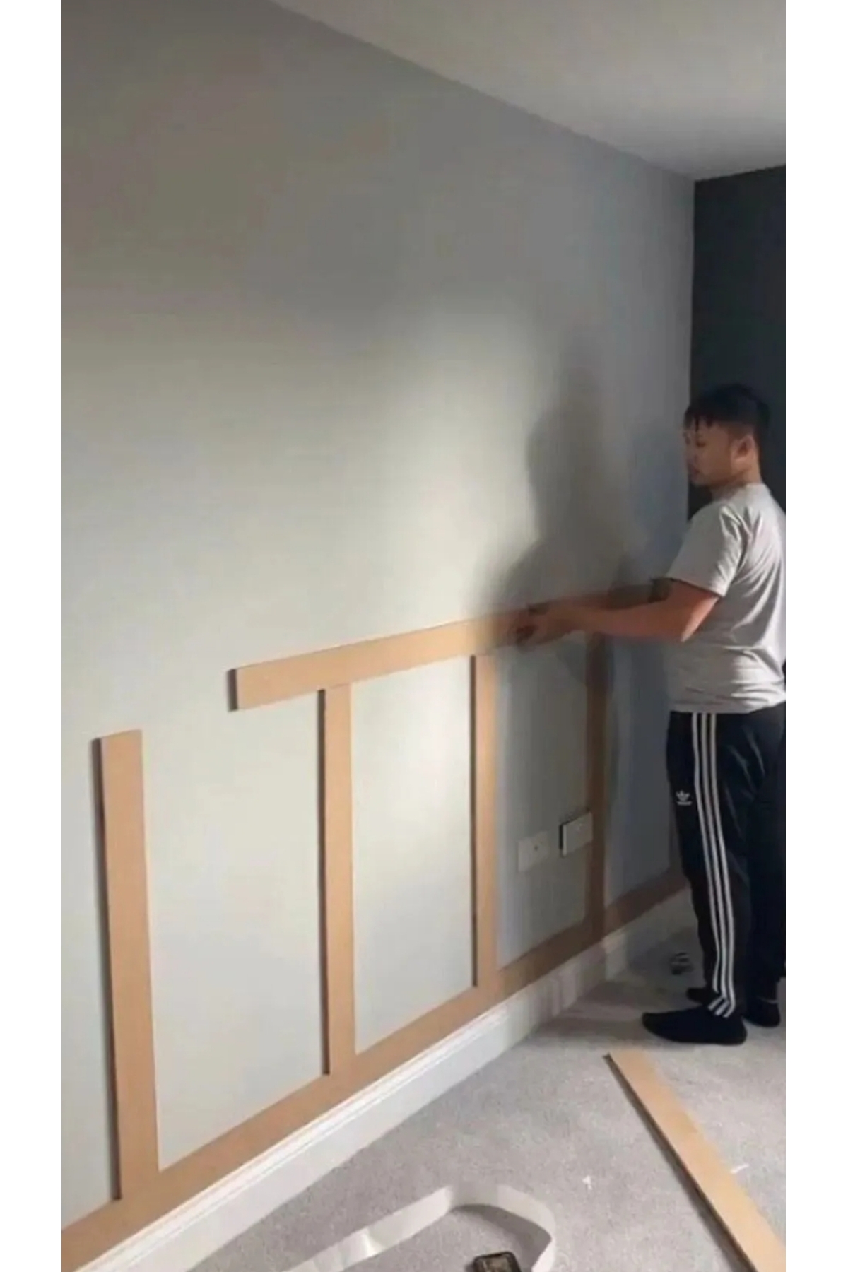 İskandinav Duvar Çıtası 100cm X 8 Cm Çocuk Odası Duvar Dekorasyonu, Duvar Çıtası(1 AD)
