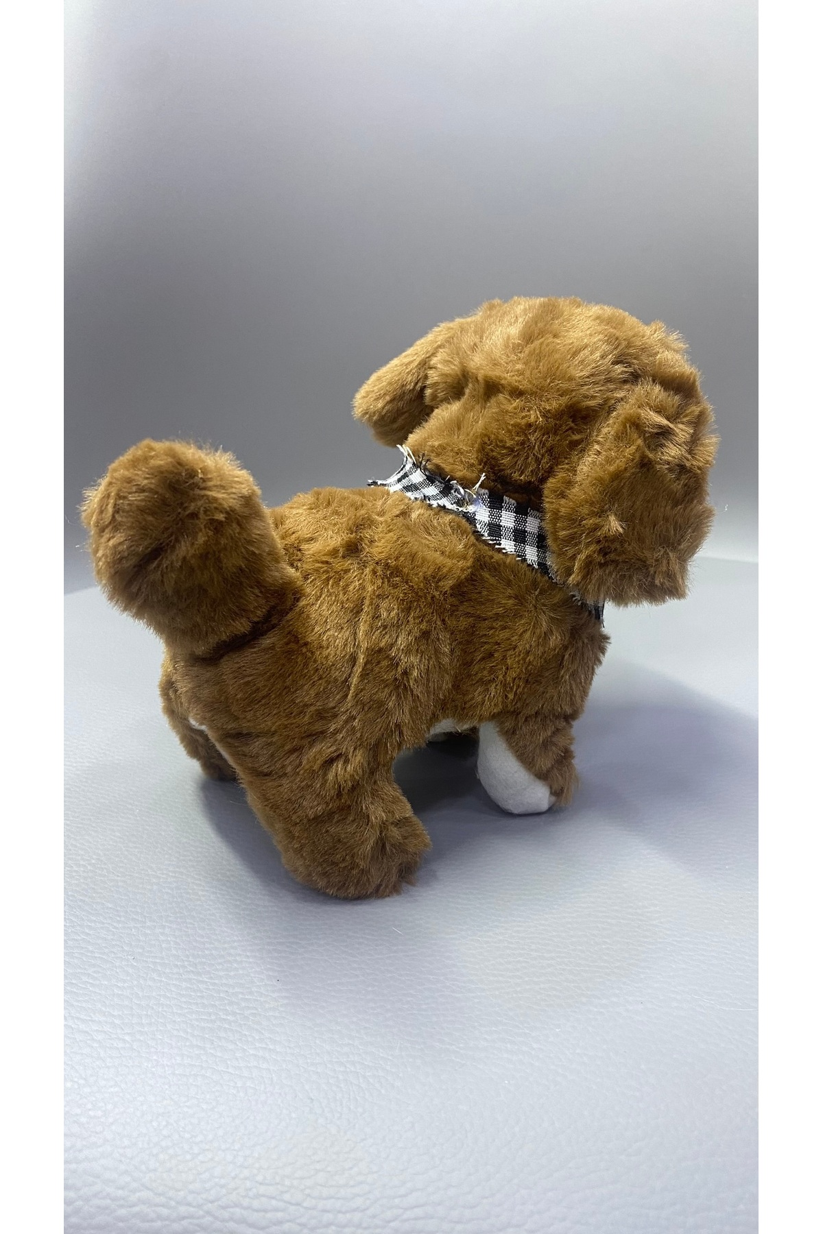 Magicway Sesli Havlayan Yürüyen Pilli Sevimli Oyuncak Peluş Köpek Emekleme Oyuncağı Arkadaşı Yürüteç fotoğrafı 5 (önizleme)