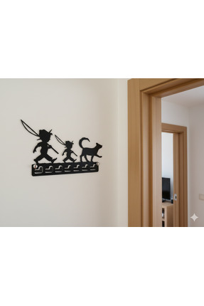 Baykush Yol Arkadaşları - Dekoratif Metal Askılık