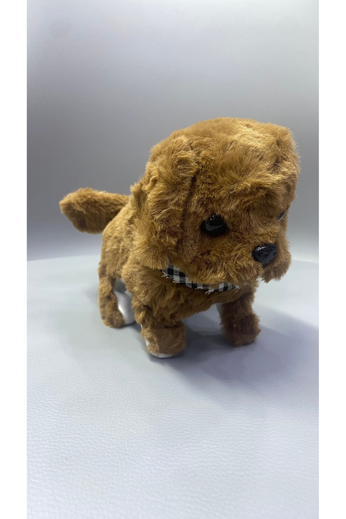 Magicway Sesli Havlayan Yürüyen Pilli Sevimli Oyuncak Peluş Köpek Emekleme Oyuncağı Arkadaşı Yürüteç fotoğrafı 2 (önizleme)