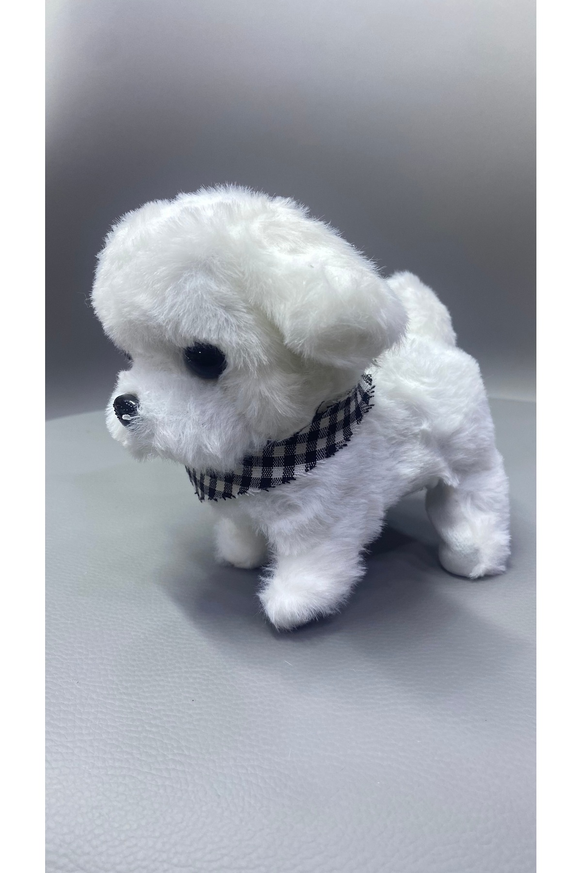 Magicway Sesli Havlayan Yürüyen Pilli Sevimli Oyuncak Peluş Köpek Emekleme Oyuncağı Arkadaşı Yürüteç fotoğrafı 2 (önizleme)