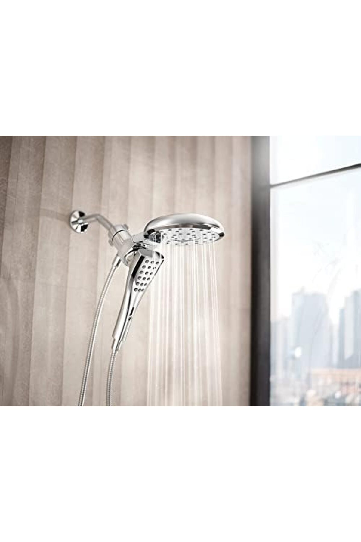 BRF MRT 220C3 Verso Sekiz Fonksiyonlu 17,78 cm Çaplı Sprey Başlığı Standart, El Duşu, Krom 1211562