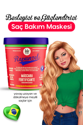 Lola From Rio Rapunzel Dökülme Karşıtı Saç Bakım Maskesi, Cansız Mat ve Seyre...