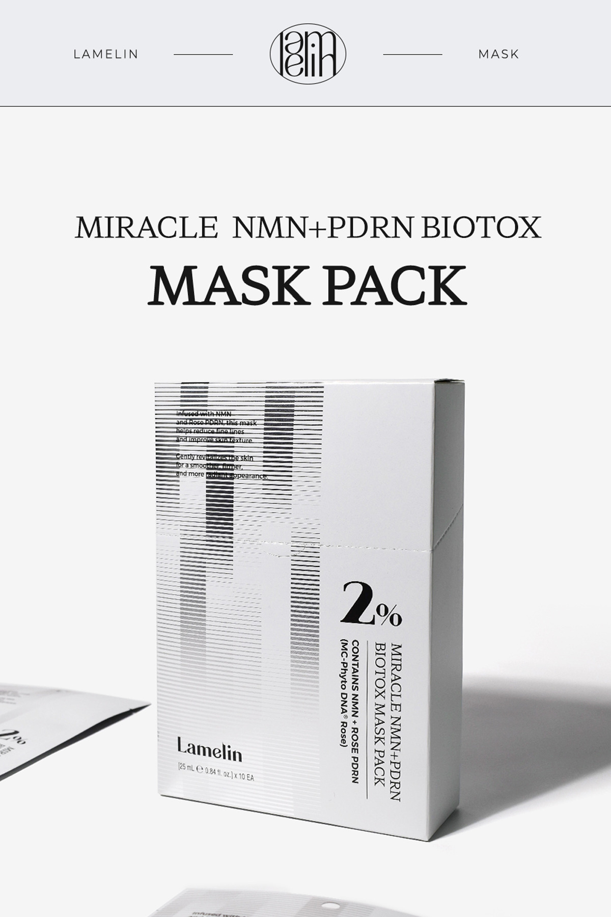 NMN VE PDRN İçeren Yoğun Bakım Maske Seti 5 Adet NMN+ PDRN BIOTOX Mask Sheet — 8800248334677 — تصویر 2 از 8