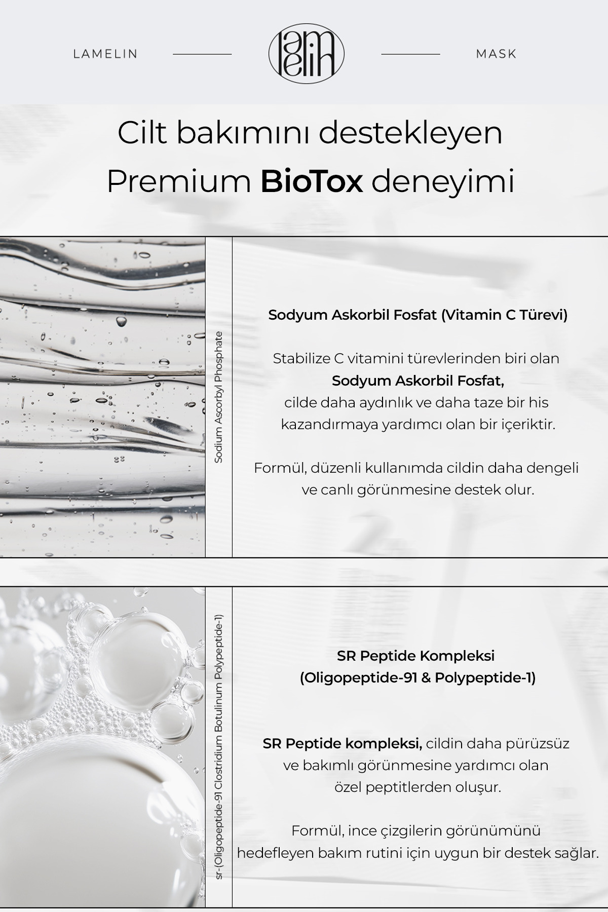NMN VE PDRN İçeren Yoğun Bakım Maske Seti 5 Adet NMN+ PDRN BIOTOX Mask Sheet — 8800248334677 — تصویر 5 از 8
