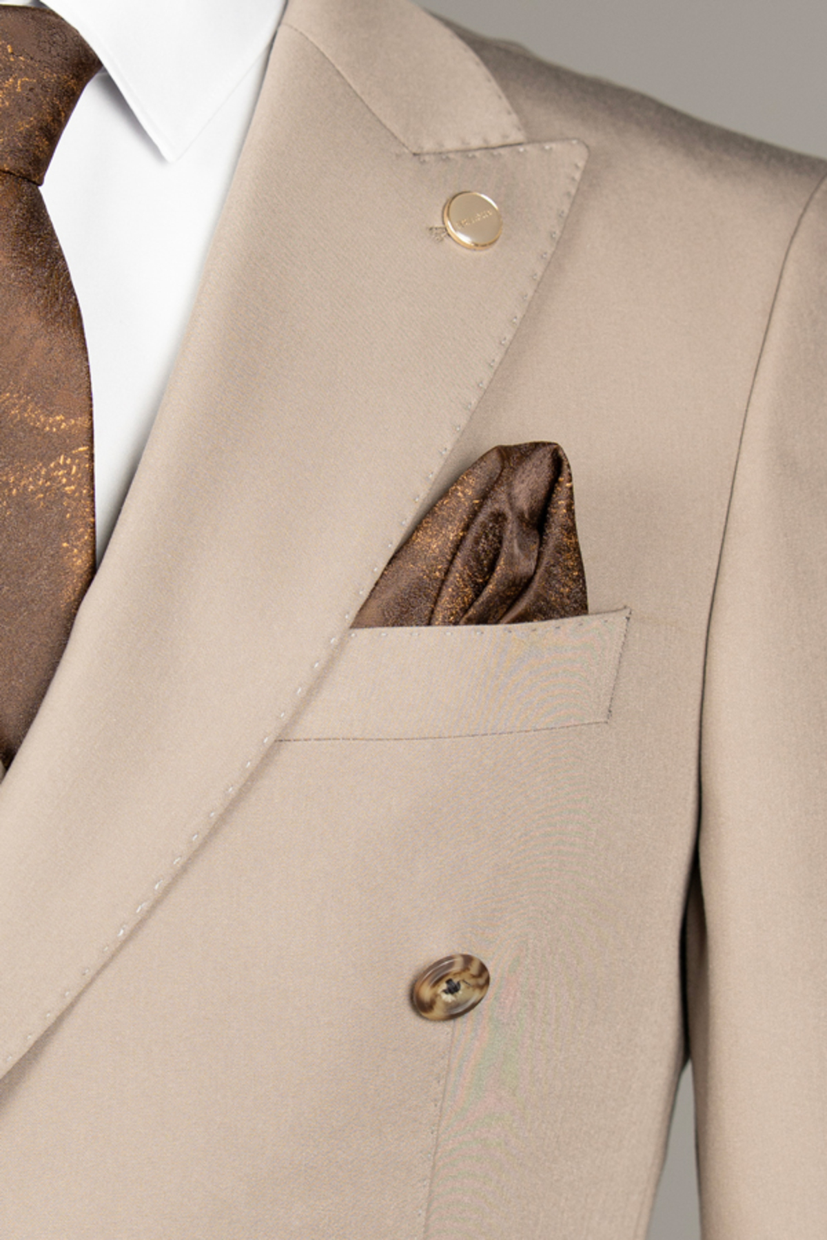Terzi Ayhan Kruvaze Takım Elbise –SlimFit 1 beden büyük tercih ediniz. — رنگارنگ T04-LTD1102 — تصویر 5 از 6