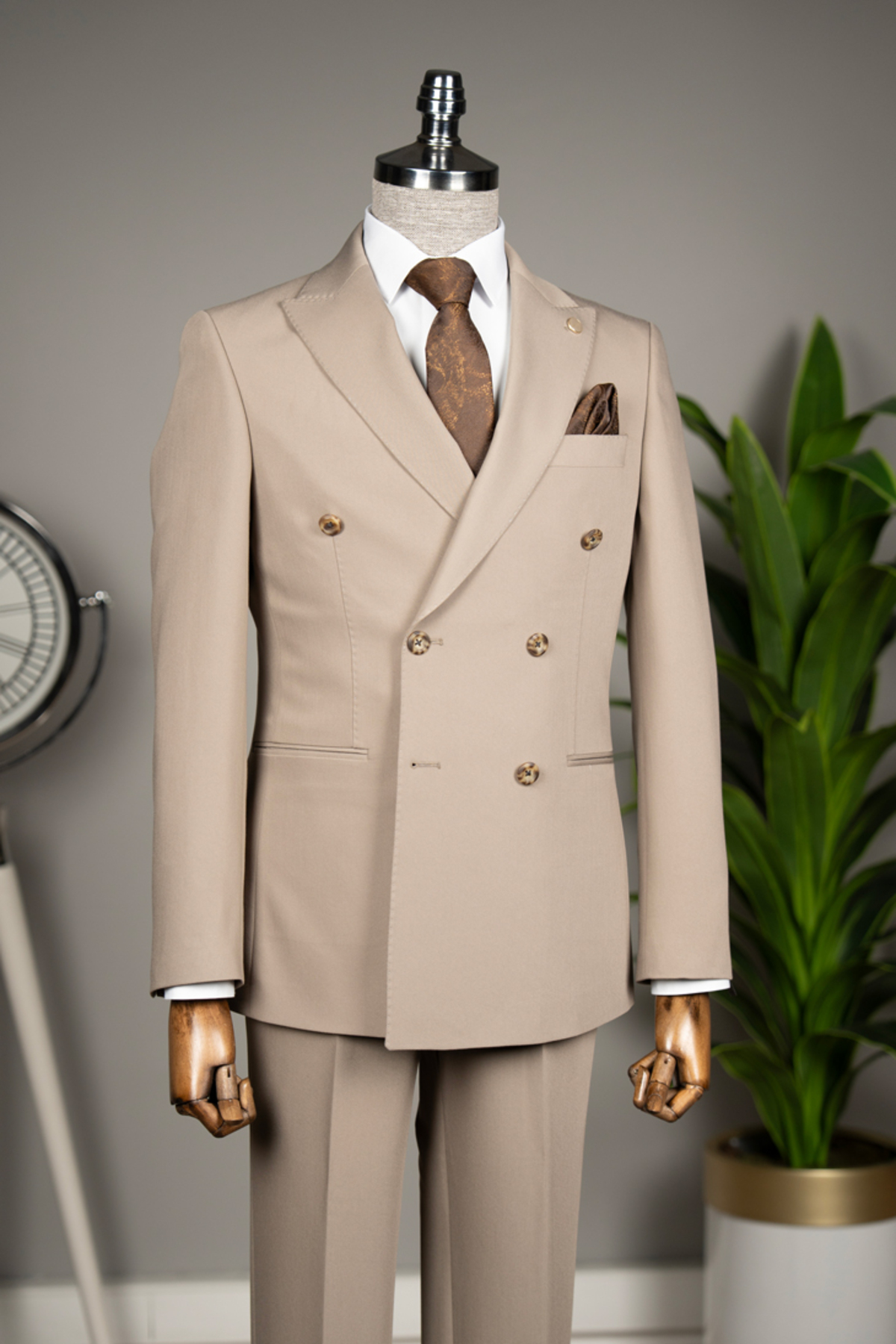 Terzi Ayhan Kruvaze Takım Elbise –SlimFit 1 beden büyük tercih ediniz. — رنگارنگ T04-LTD1102 — تصویر 2 از 6