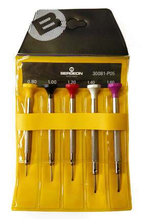 Bergeon 30081-P05 İSVİÇRE MALI 5'Lİ TORNAVİDA SETİ